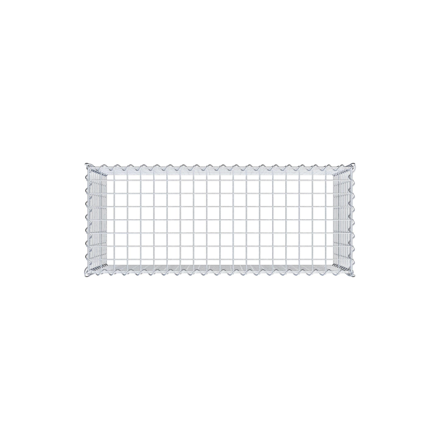 Gabbione aggiuntivo tipo 3 100 cm x 50 cm x 40 cm (L x H x P), dimensione maglia 5 cm x 5 cm, a spirale