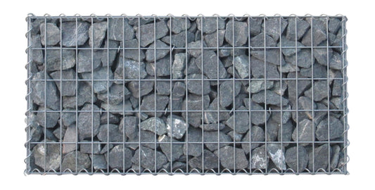 Juego de 2 gaviones 100 cm x 60 cm x 20 cm (L x A x P), malla 5 x 10 cm, espiral