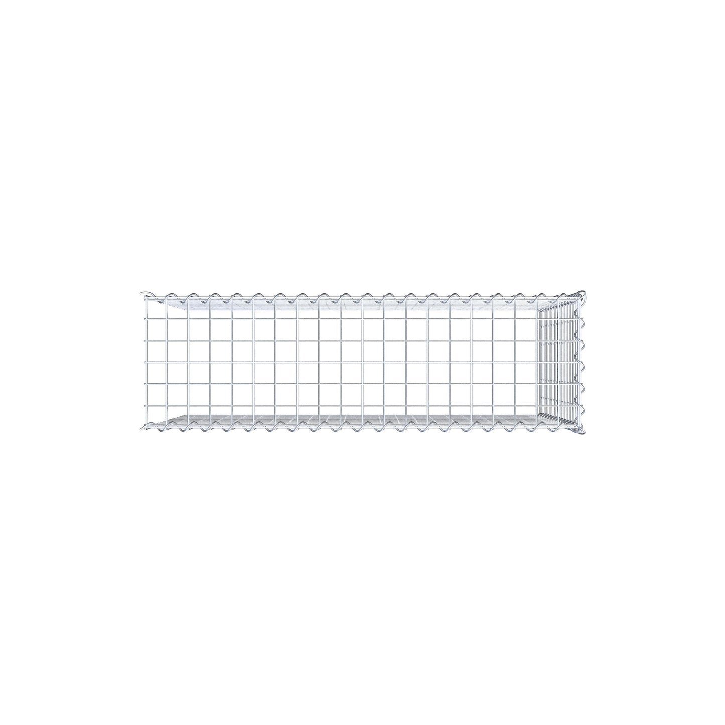 Anbaugabione Typ 4 100 cm x 70 cm x 30 cm (L x H x T), Maschenweite 5 cm x 5 cm, Spirale