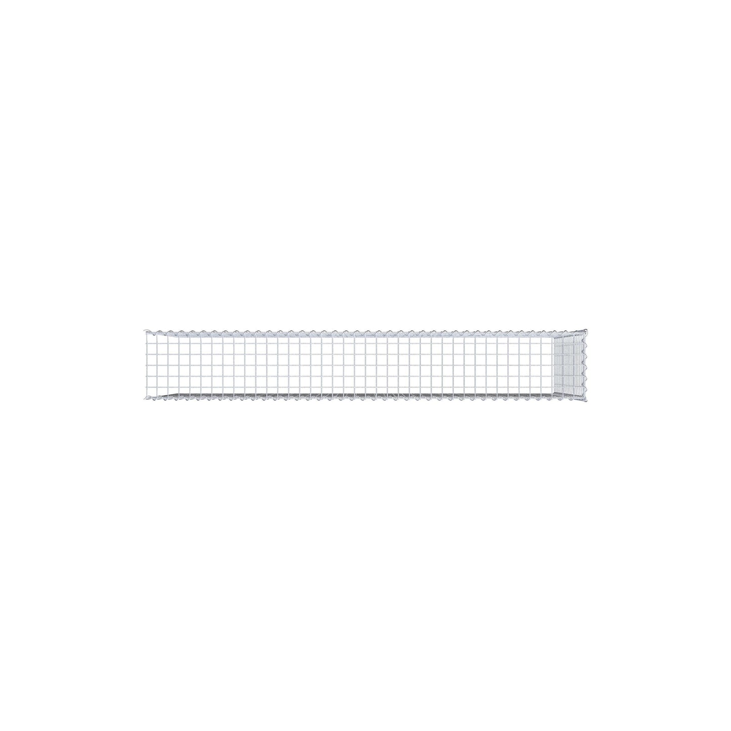 Gabion rapporté type 4 200 cm x 100 cm x 30 cm (L x H x P), mailles 5 cm x 5 cm, spirale
