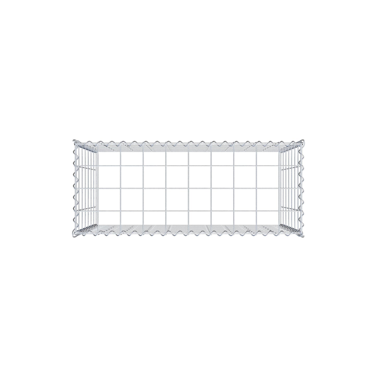 Gabion rapporté type 3 100 cm x 70 cm x 40 cm (L x H x P), mailles 10 cm x 10 cm, spirale