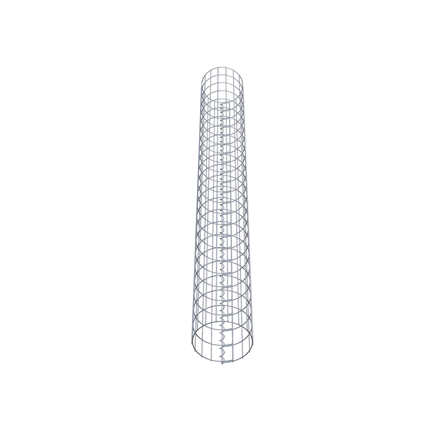 Colonne de gabion ronde 27 cm de diamètre, 230 cm de hauteur, mailles 5 cm x 10 cm