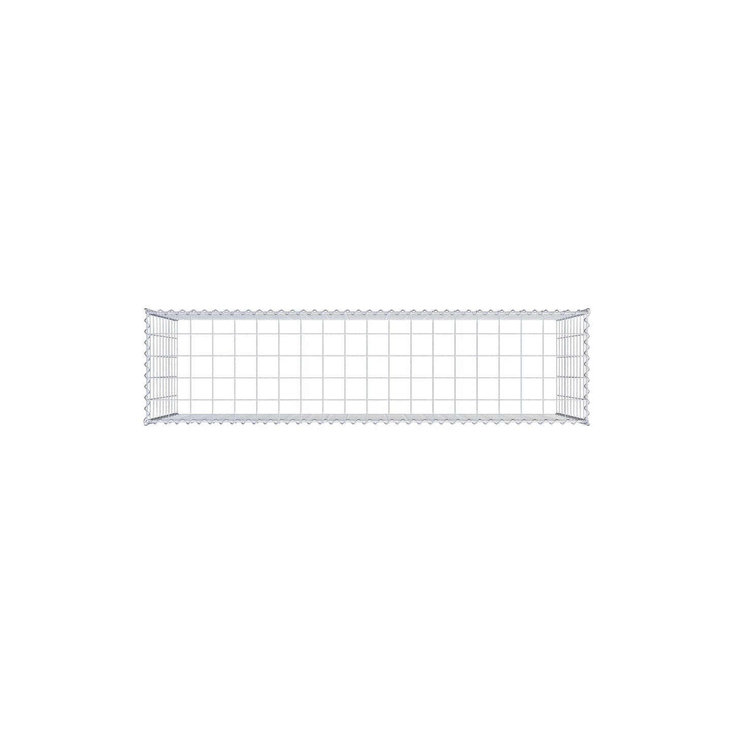 Gabion rapporté type 3 200 cm x 100 cm x 50 cm (L x H x P), mailles 10 cm x 10 cm, spirale