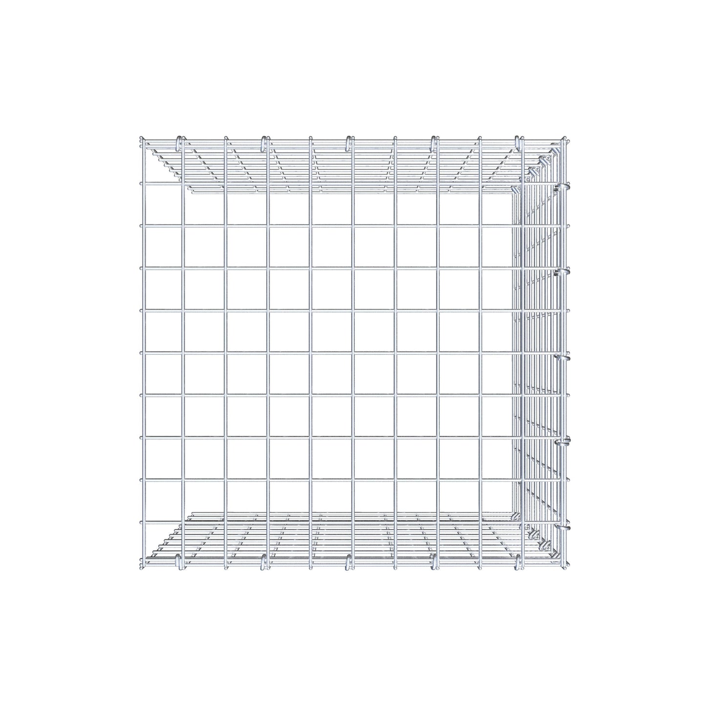 Fourche rapportée type 4 50 cm x 50 cm x 50 cm (L x H x P), mailles 5 cm x 5 cm, anneau C
