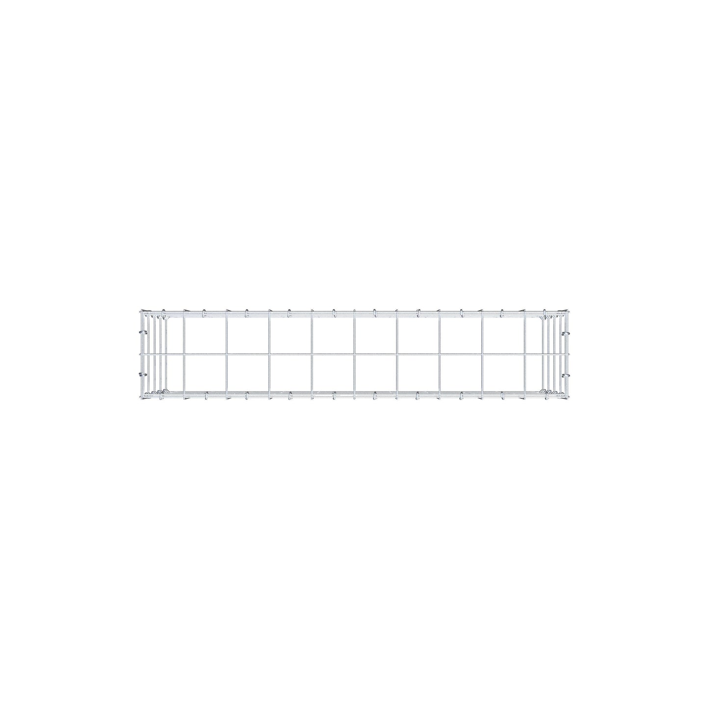 Type 3 oplegkorf 100 cm x 40 cm x 20 cm (L x H x D), maaswijdte 10 cm x 10 cm, C-ring