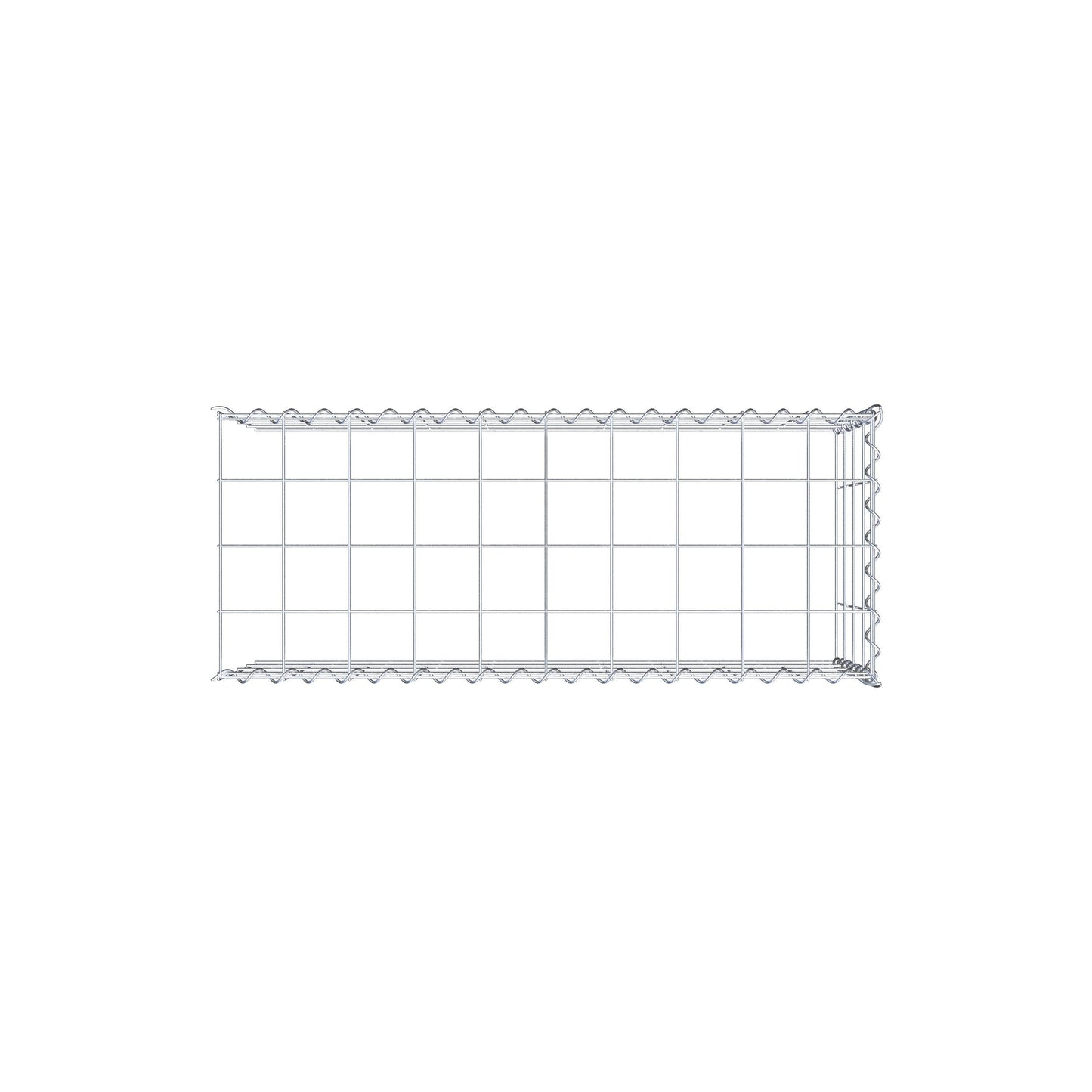 Anbaugabione Typ 4 100 cm x 40 cm x 40 cm (L x H x T), Maschenweite 10 cm x 10 cm, Spirale