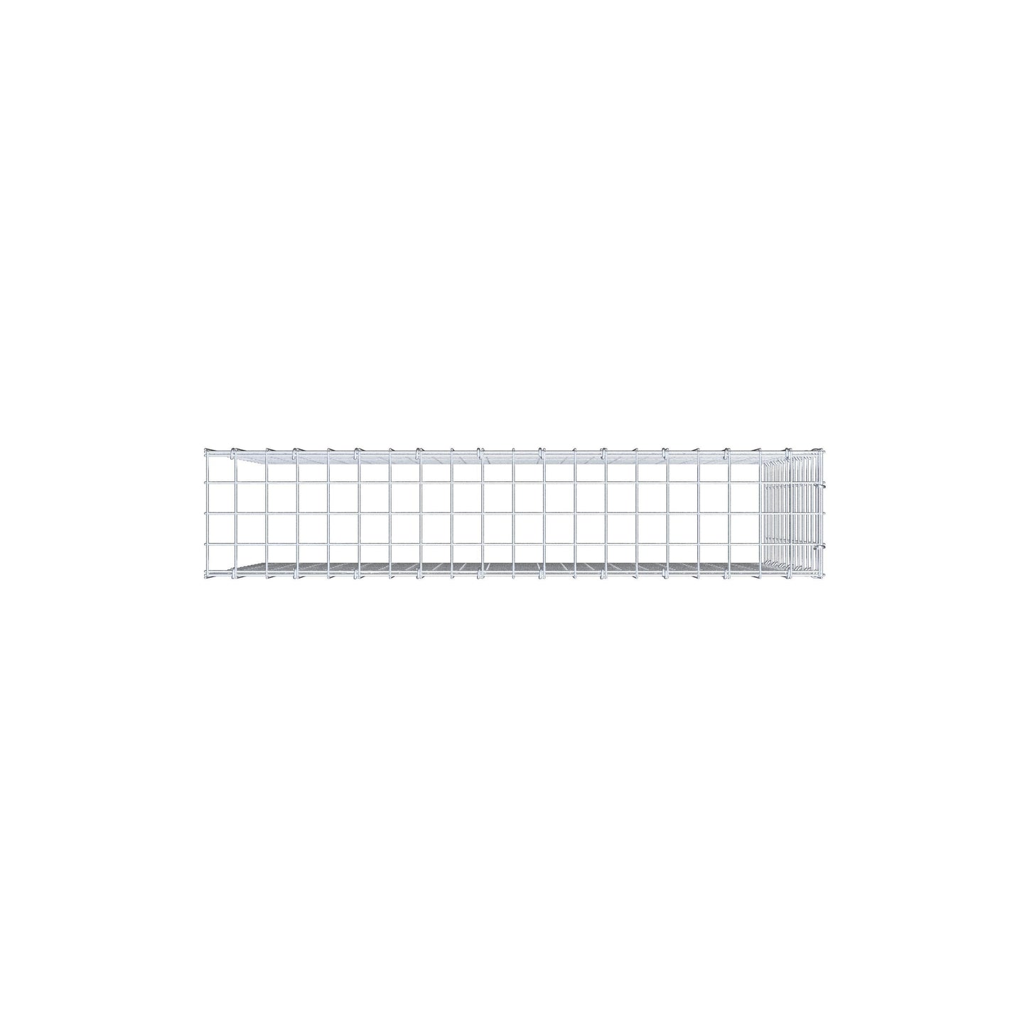 Mounted gabion type 4 100 cm x 70 cm x 20 cm (L x H x D), mesh size 5 cm x 5 cm, C-ring