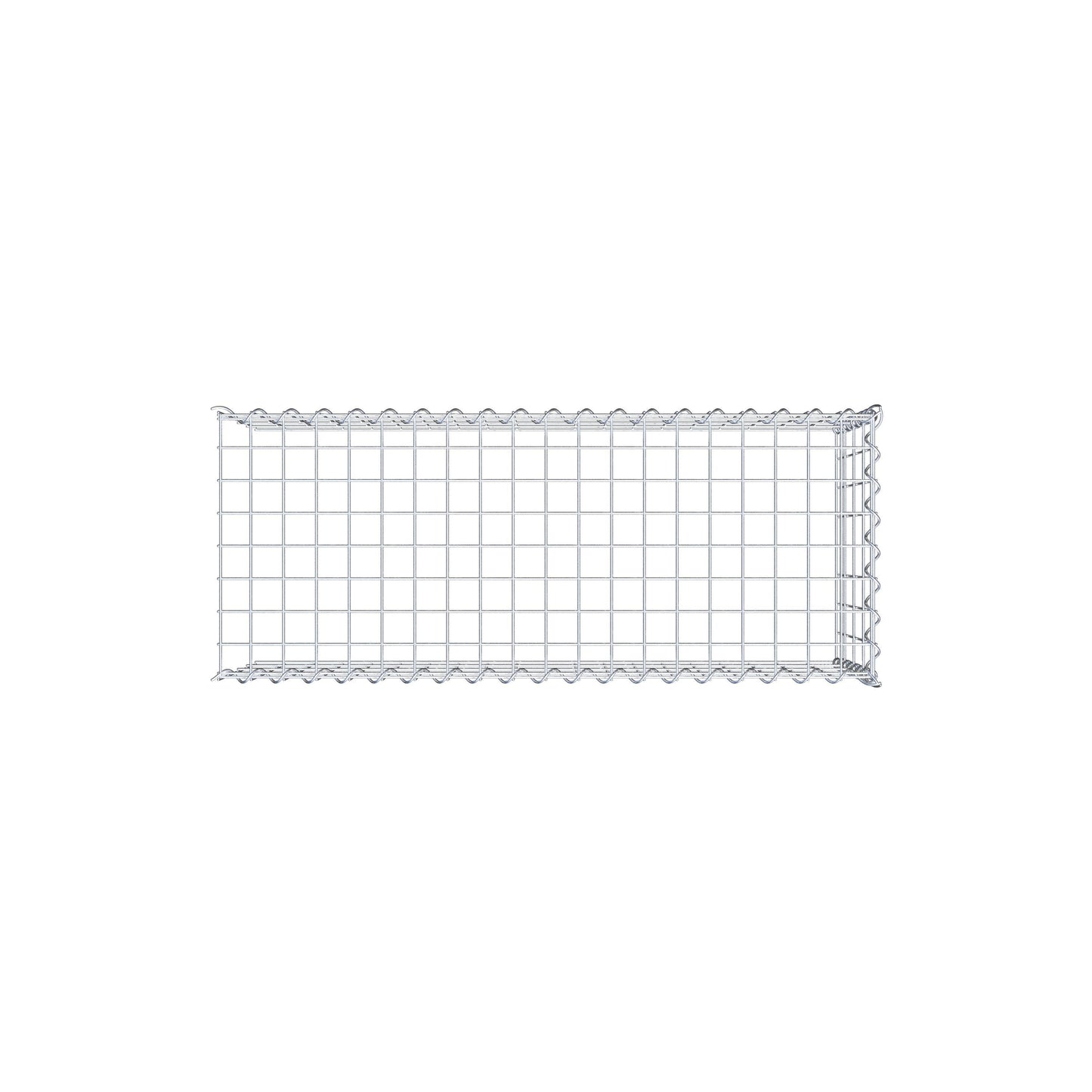Opvokset gabion type 4 100 cm x 40 cm x 40 cm (L x H x D), maskestørrelse 5 cm x 10 cm, spiral