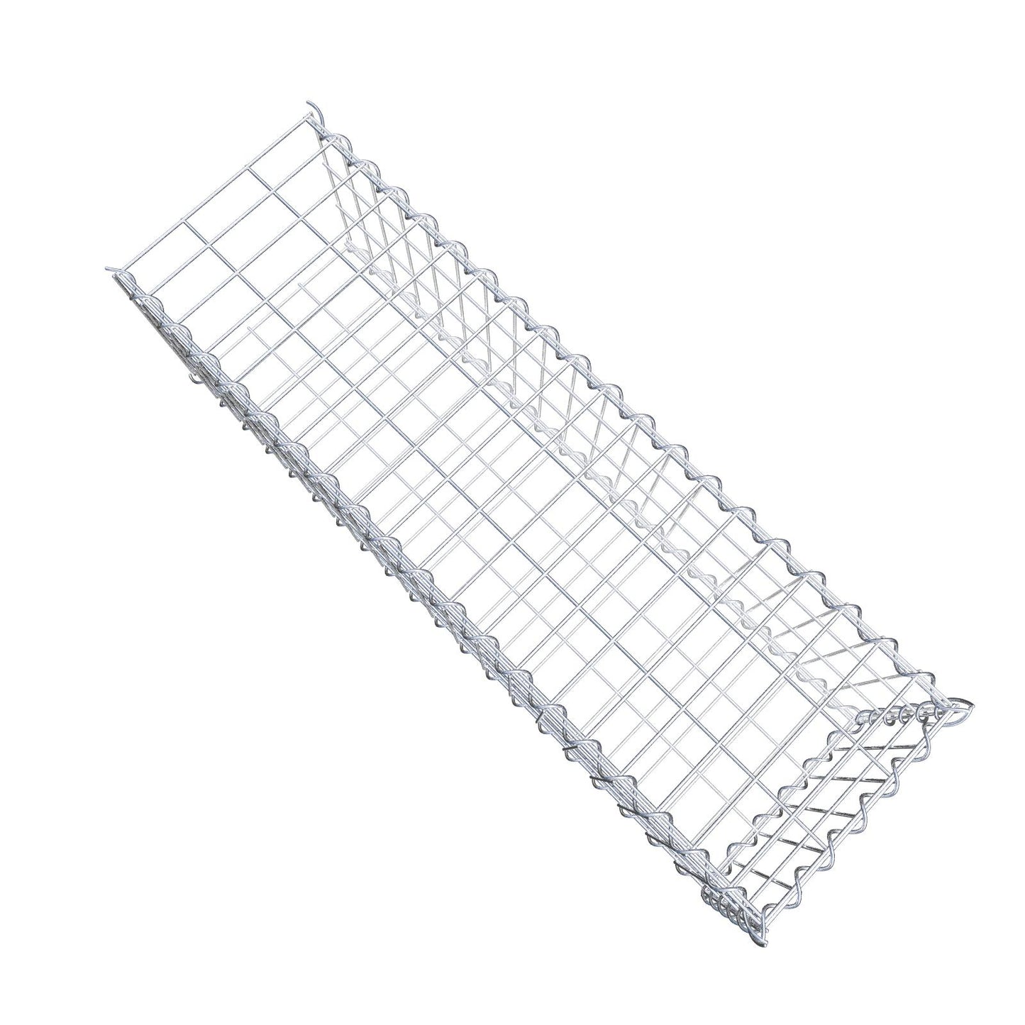 Anbaugabione Typ 2 100 cm x 30 cm x 30 cm (L x H x T), Maschenweite 5 cm x 10 cm, Spirale
