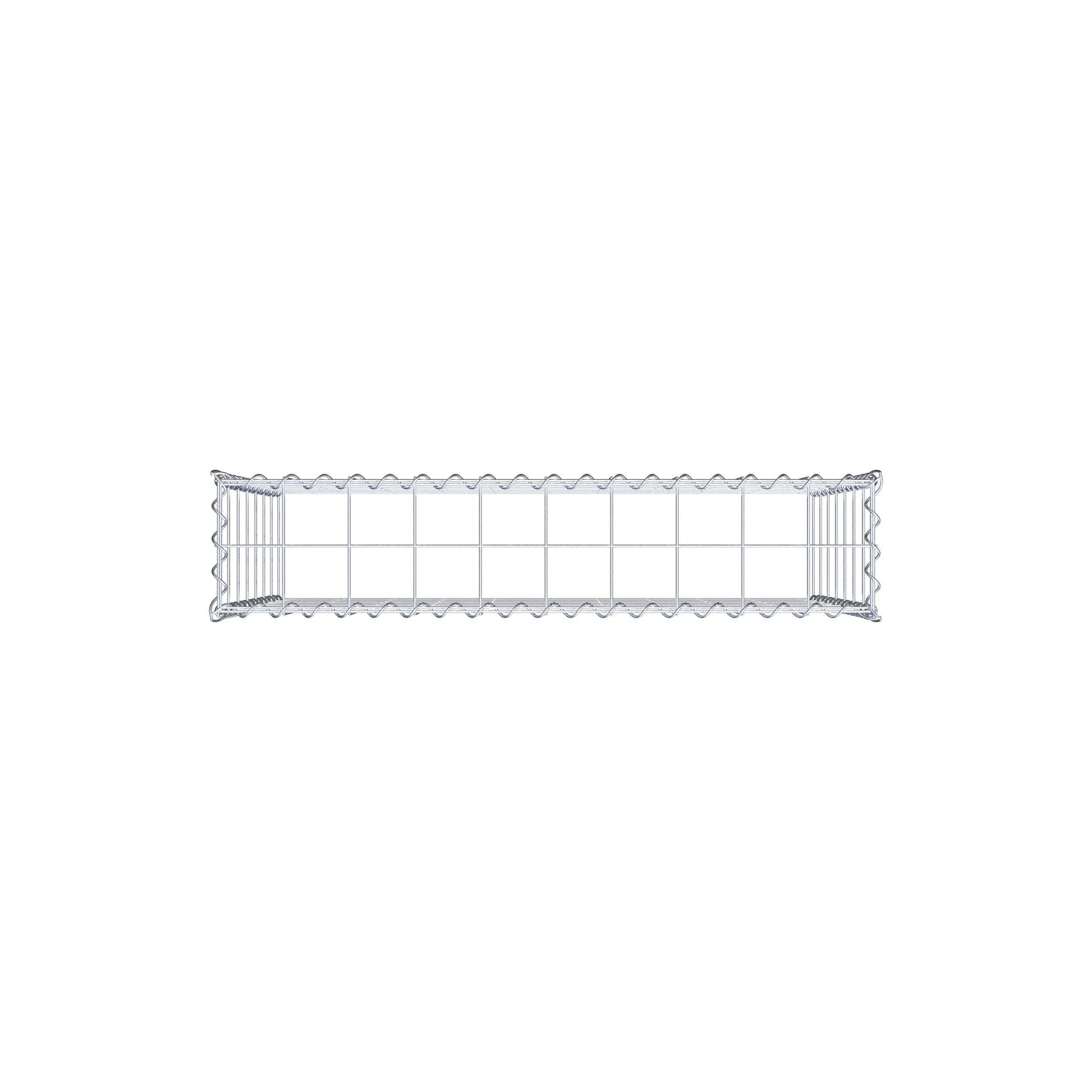 Gabion rapporté type 3 100 cm x 70 cm x 20 cm (L x H x P), mailles 10 cm x 10 cm, spirale