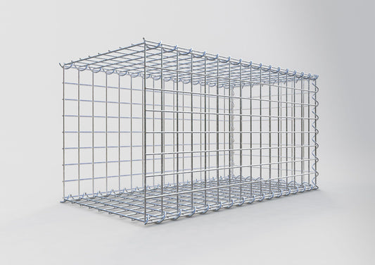 Anbaugabione Typ 2 80 cm x 40 cm x 40 cm (L x H x T), Maschenweite 5 cm x 5 cm, Spirale