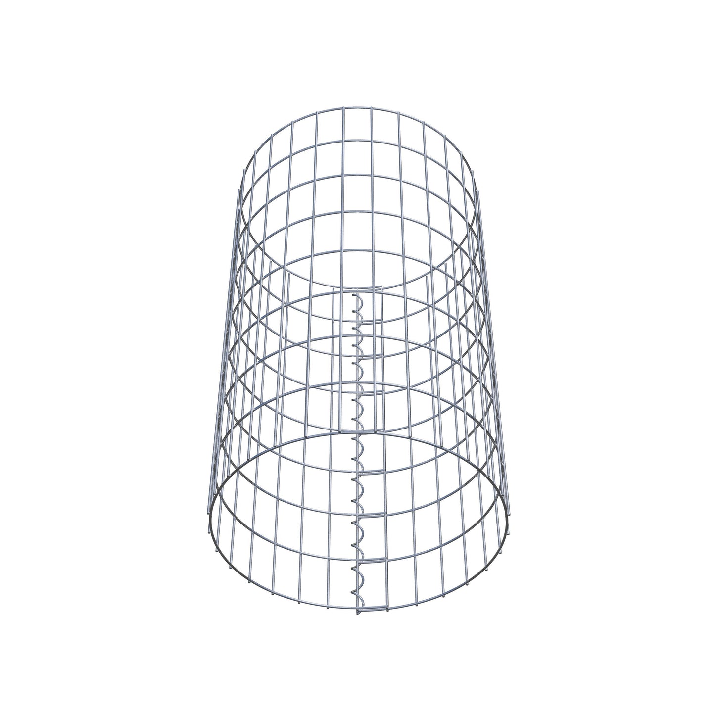Colonne de gabion ronde 47 cm de diamètre, 80 cm de hauteur, mailles 5 cm x 10 cm