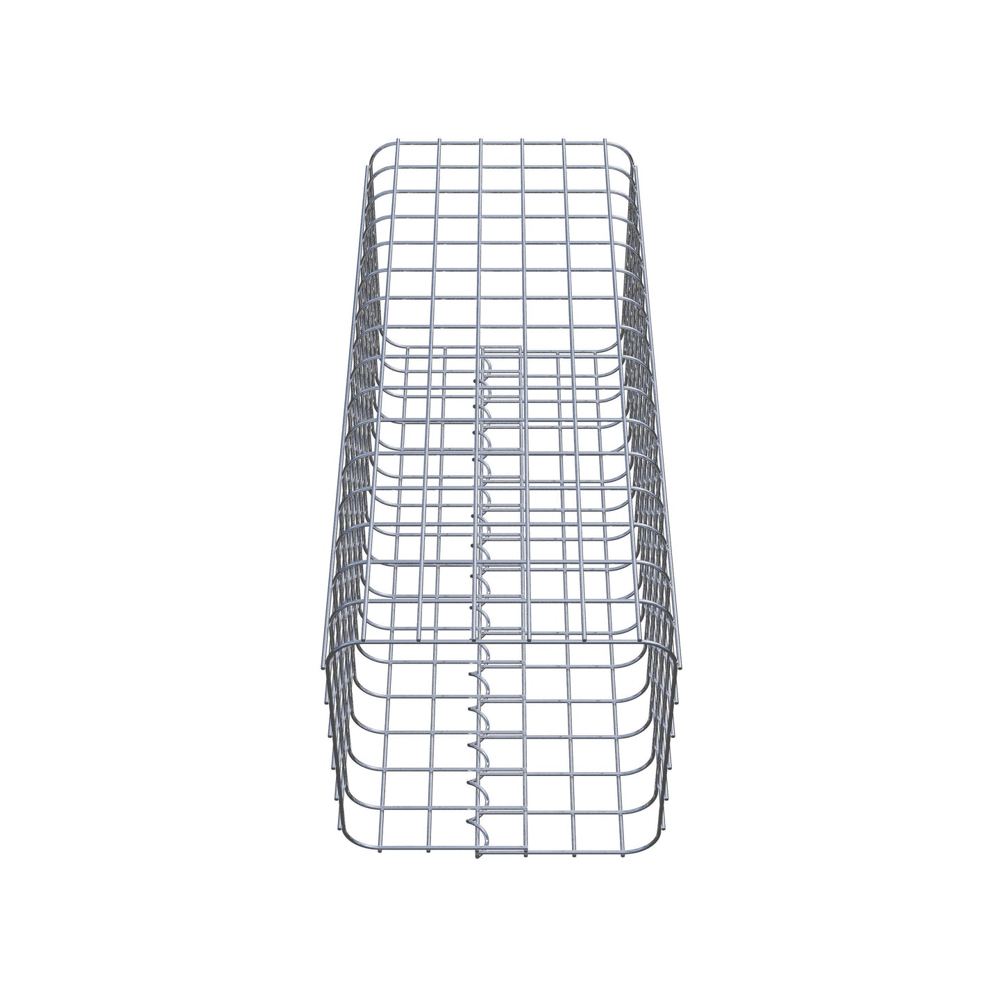 Gabionpelare, kantig 32 cm x 32 cm, 80 cm hög, MW 5 cm x 5 cm
