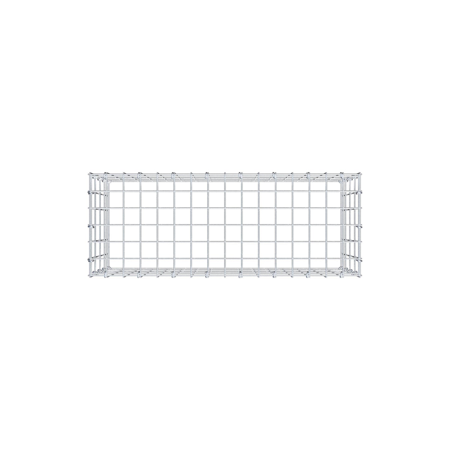 Fourche rapportée type 3 80 cm x 40 cm x 30 cm (L x H x P), mailles 5 cm x 10 cm, anneau C
