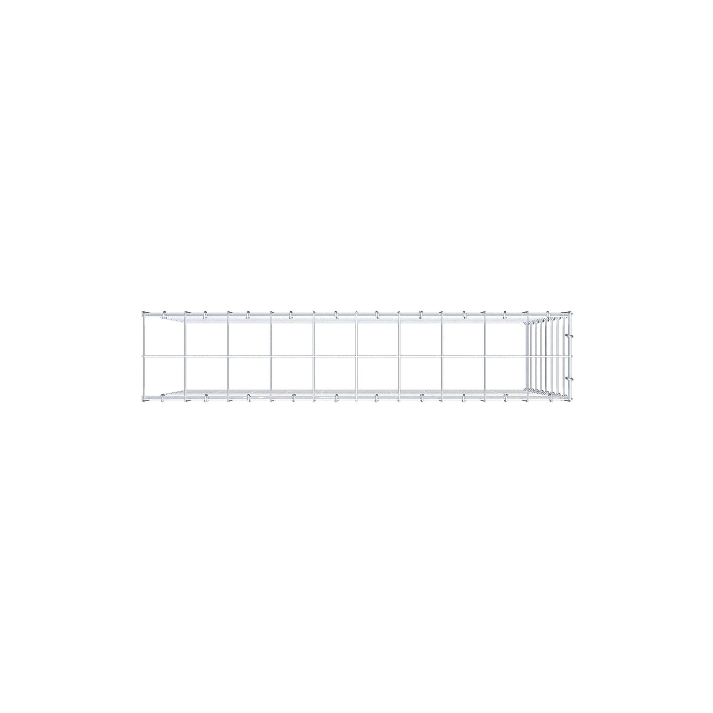 Fourche rapportée type 4 100 cm x 80 cm x 20 cm (L x H x P), mailles 10 cm x 10 cm, anneau C