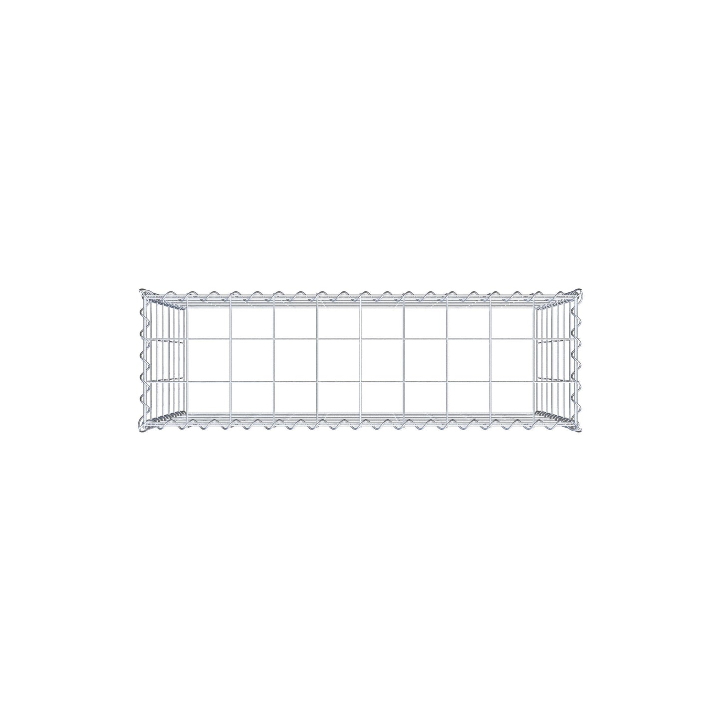 Gabion rapporté type 3 100 cm x 70 cm x 30 cm (L x H x P), mailles 10 cm x 10 cm, spirale