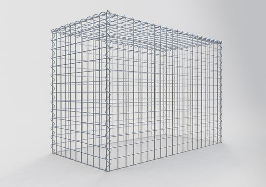 Gabião Tipo 3 100 cm x 70 cm x 50 cm (C x A x P), malhagem 5 cm x 5 cm, espiral