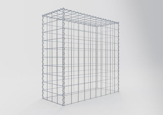 Opvokset gabion type 3 100 cm x 100 cm x 40 cm (L x H x D), maskestørrelse 10 cm x 10 cm, spiral