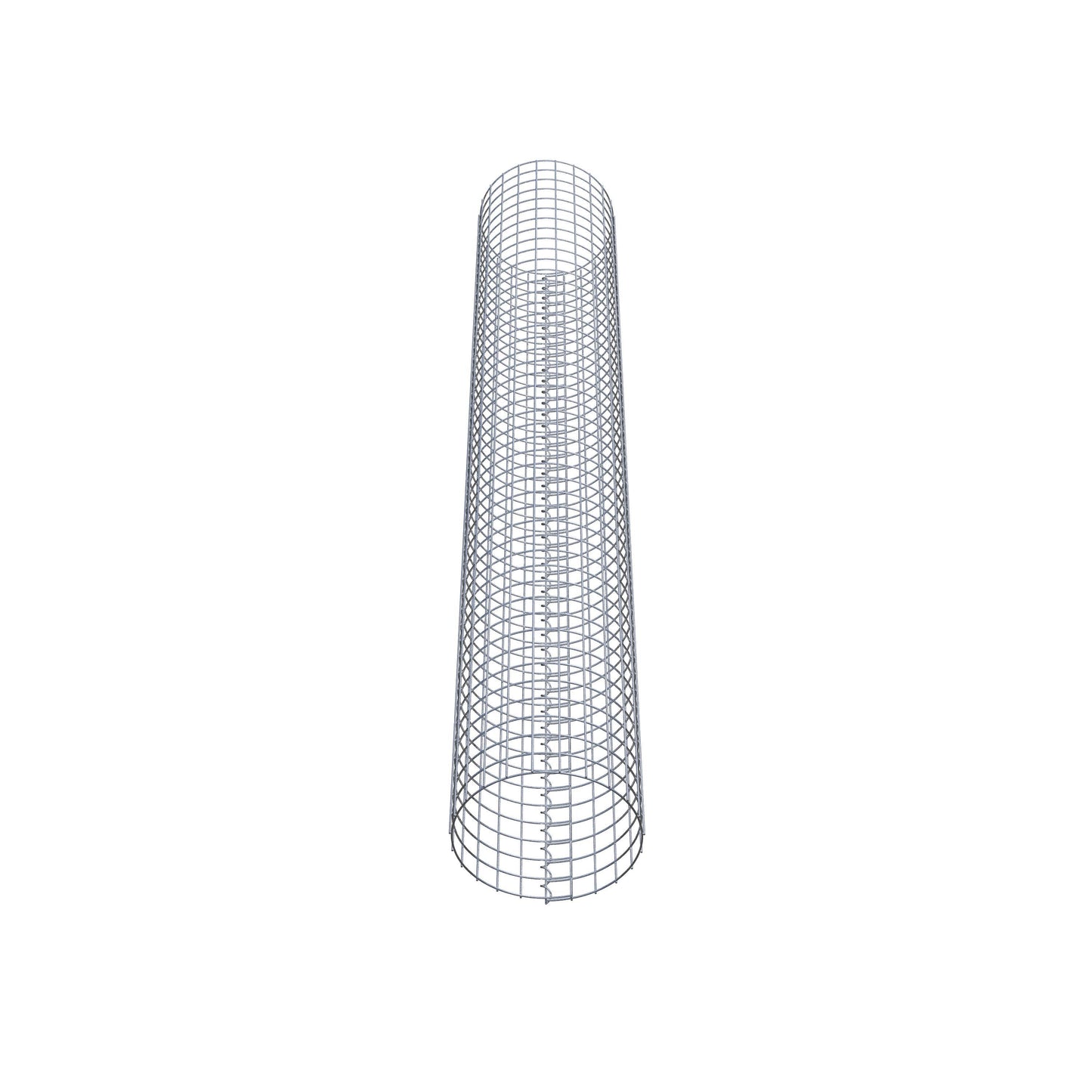 Colonne de gabion ronde 37 cm de diamètre, 230 cm de hauteur, mailles de 5 cm x 5 cm