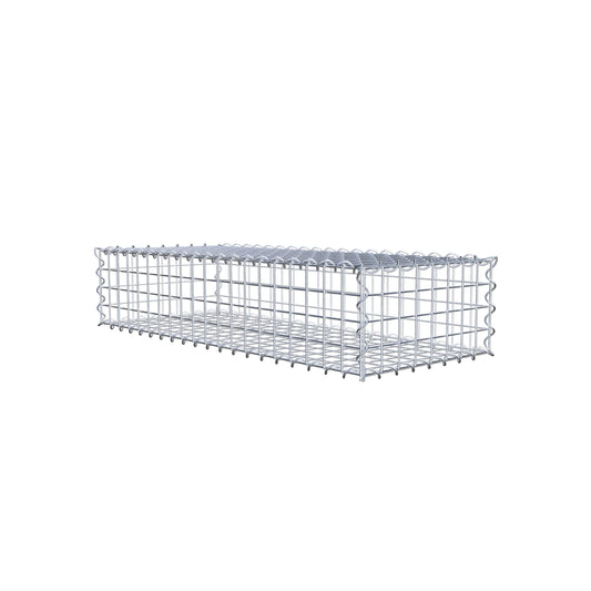 Gabion 100 cm x 20 cm x 40 cm (L x H x P), mailles 5 cm x 5 cm, spirale