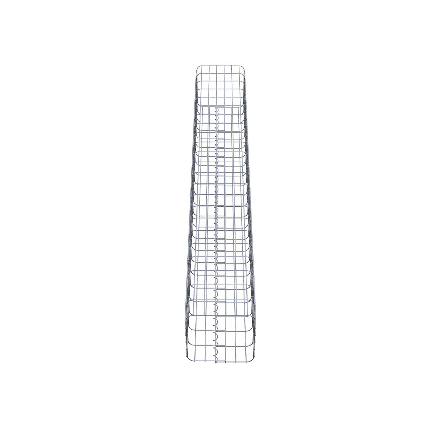 Gabionensäule eckig 32 cm x 32 cm, 230 cm Höhe, MW 5 cm x 10 cm