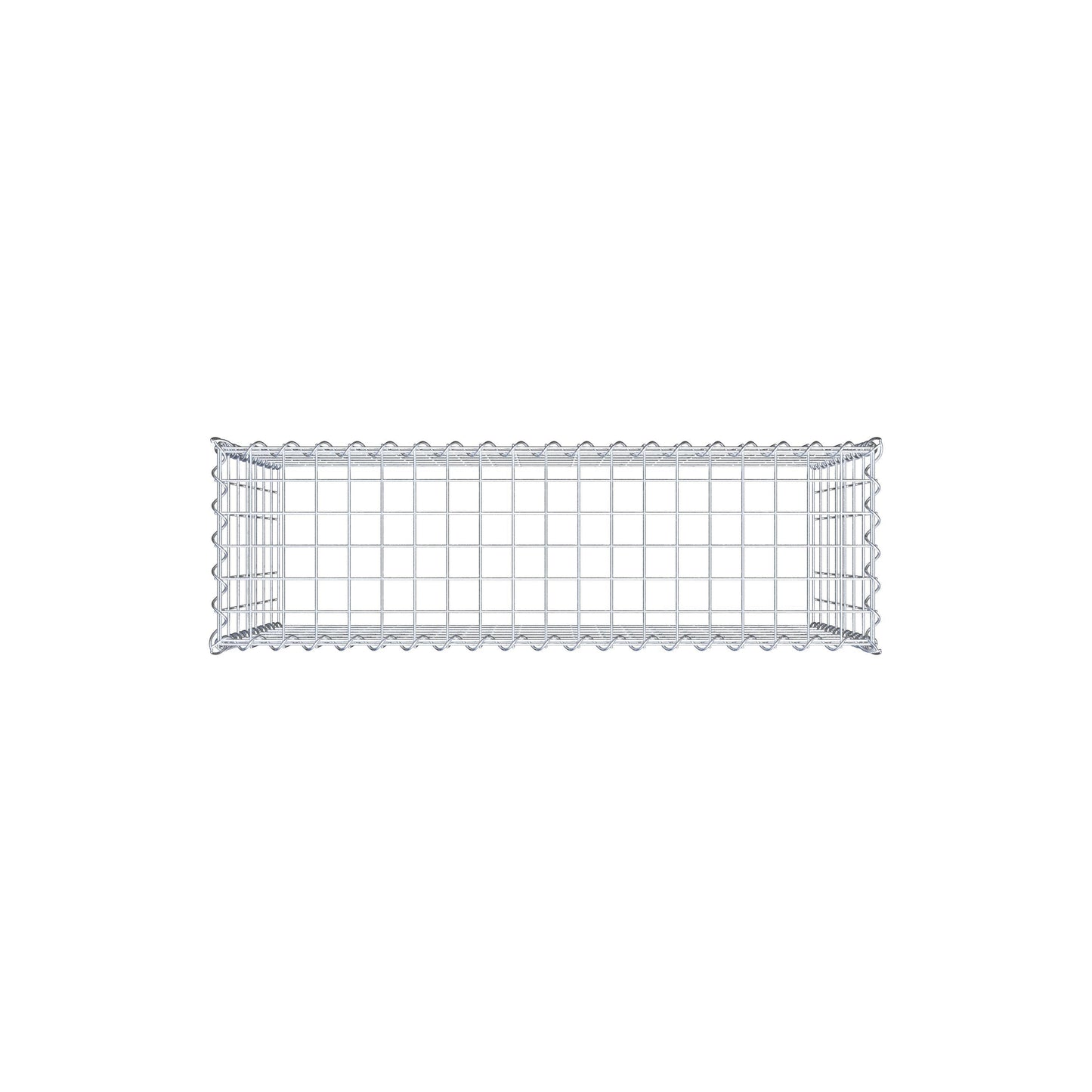 Gabion rapporté type 3 100 cm x 70 cm x 30 cm (L x H x P), mailles 5 cm x 10 cm, spirale