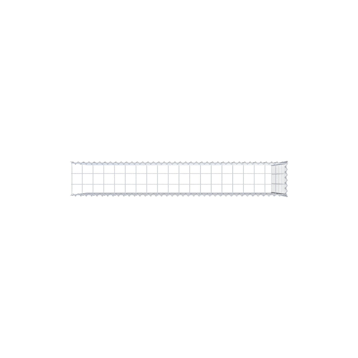 Opvokset gabion type 4 200 cm x 100 cm x 30 cm (L x H x D), maskestørrelse 10 cm x 10 cm, spiral