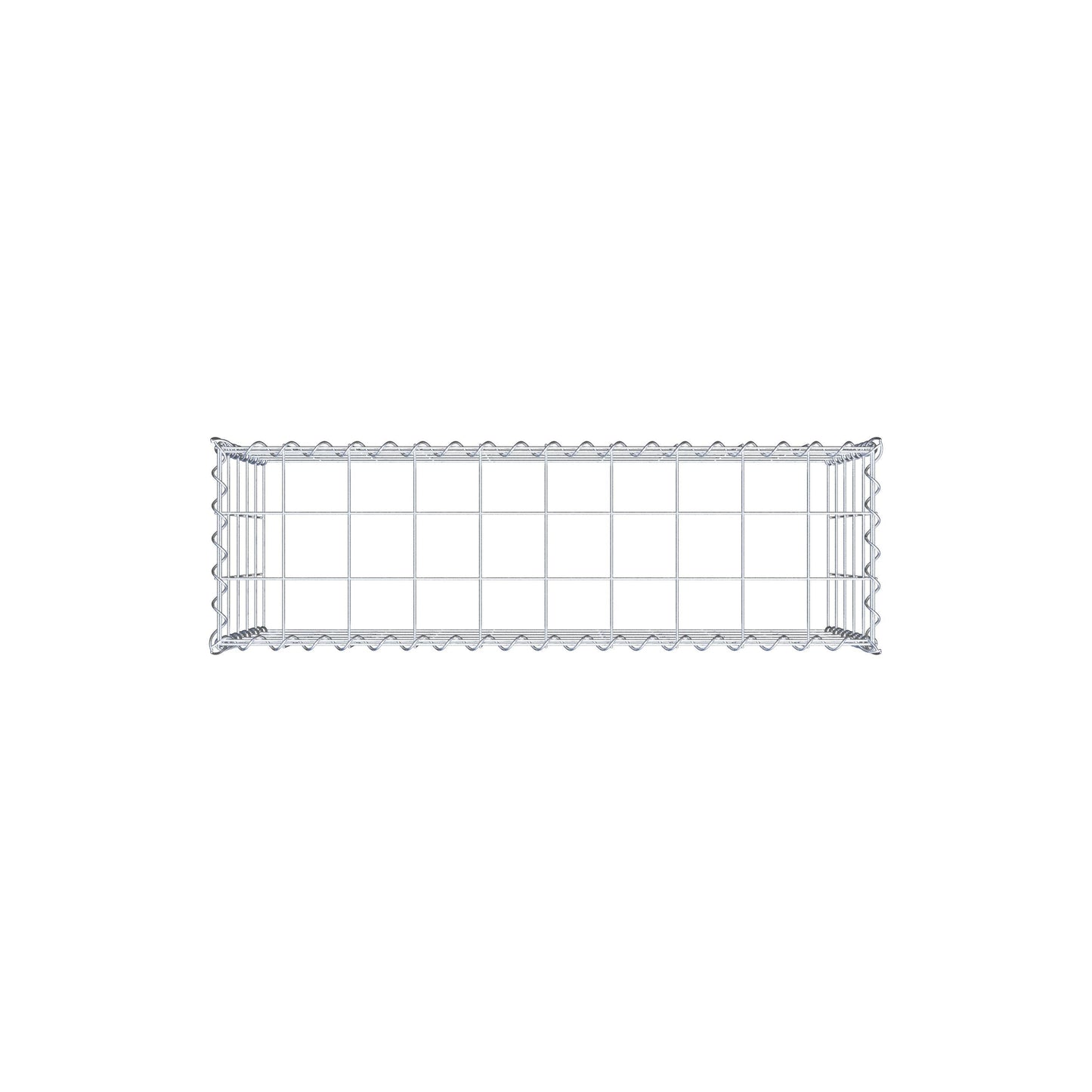 Anbaugabione Typ 3 100 cm x 50 cm x 30 cm (L x H x T), Maschenweite 10 cm x 10 cm, Spirale