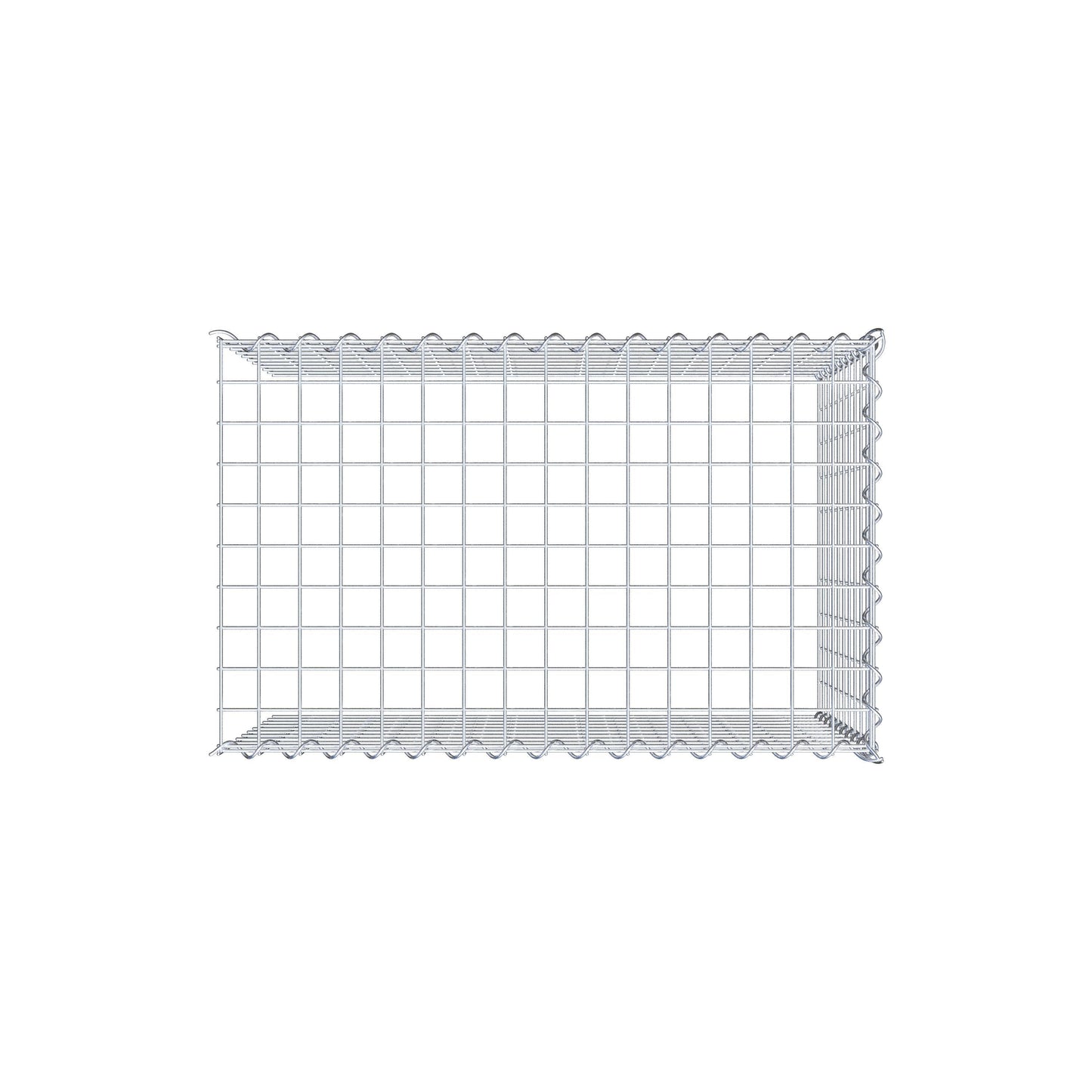 Fourche rapportée type 4 80 cm x 50 cm x 50 cm (L x H x P), mailles 5 cm x 5 cm, spirale