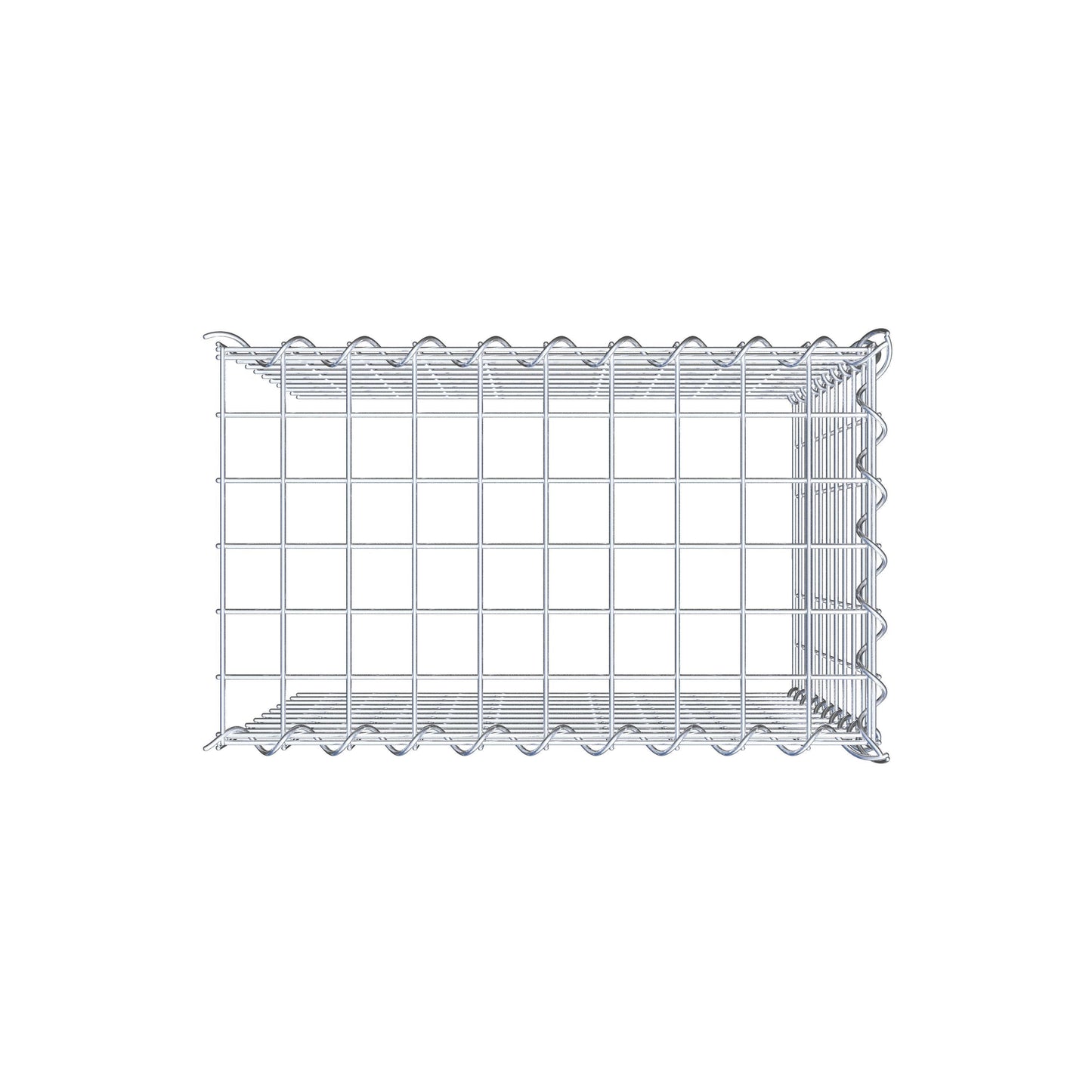 Anbaugabione Typ 4 50 cm x 50 cm x 30 cm (L x H x T), Maschenweite 5 cm x 5 cm, Spirale