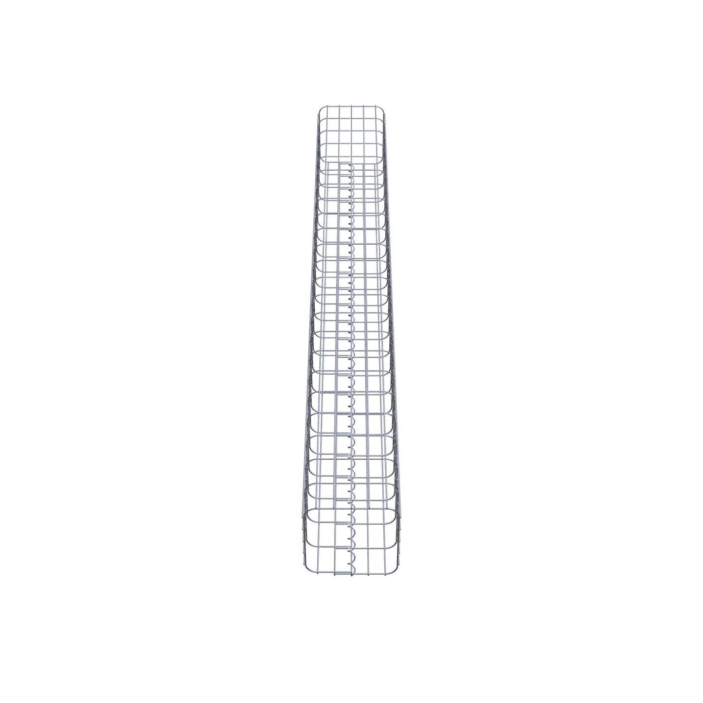 Gabionpelare vinkelrät 27 cm x 27 cm, 230 cm höjd, MW 5 cm x 10 cm