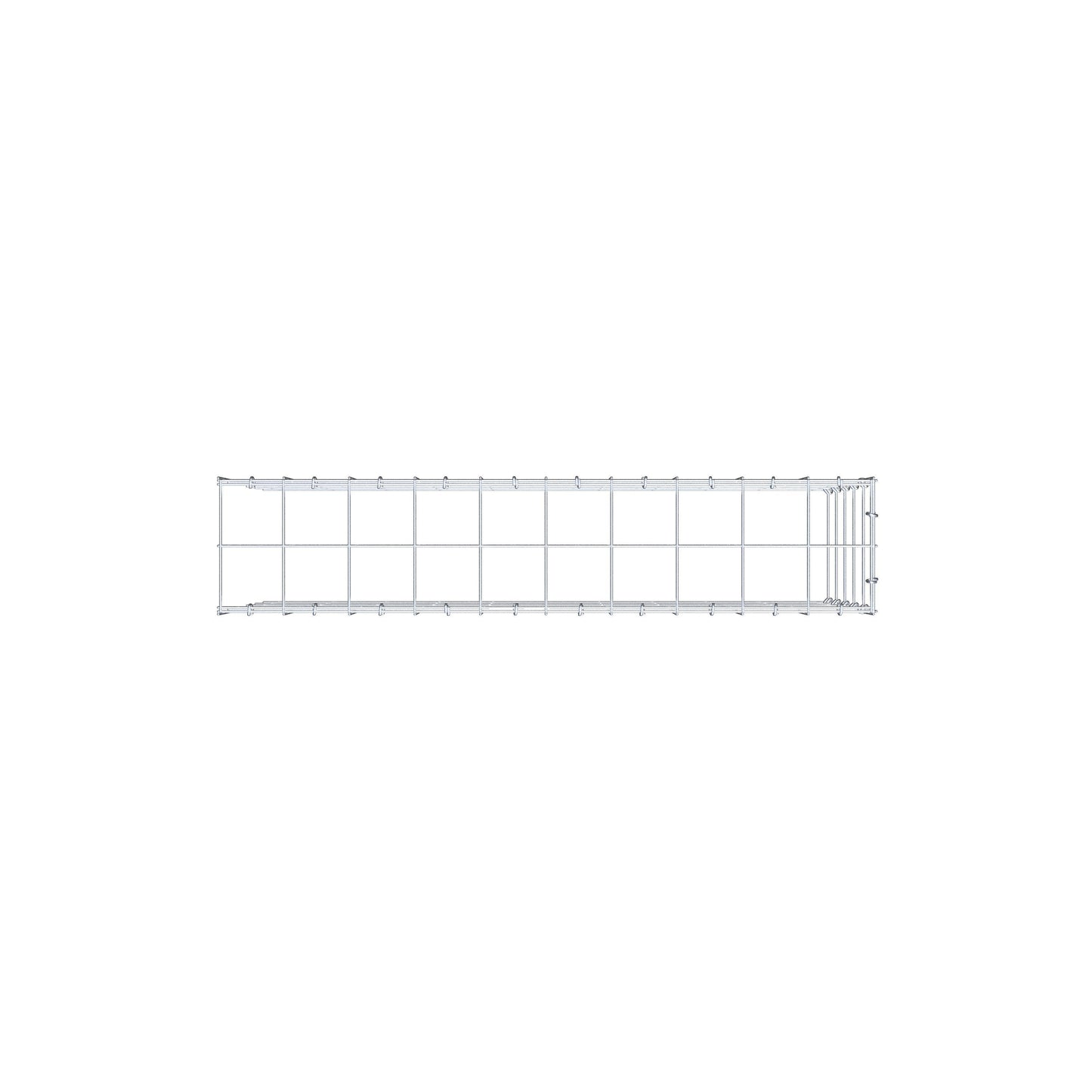 Fourche rapportée type 4 100 cm x 50 cm x 20 cm (L x H x P), mailles 10 cm x 10 cm, anneau C