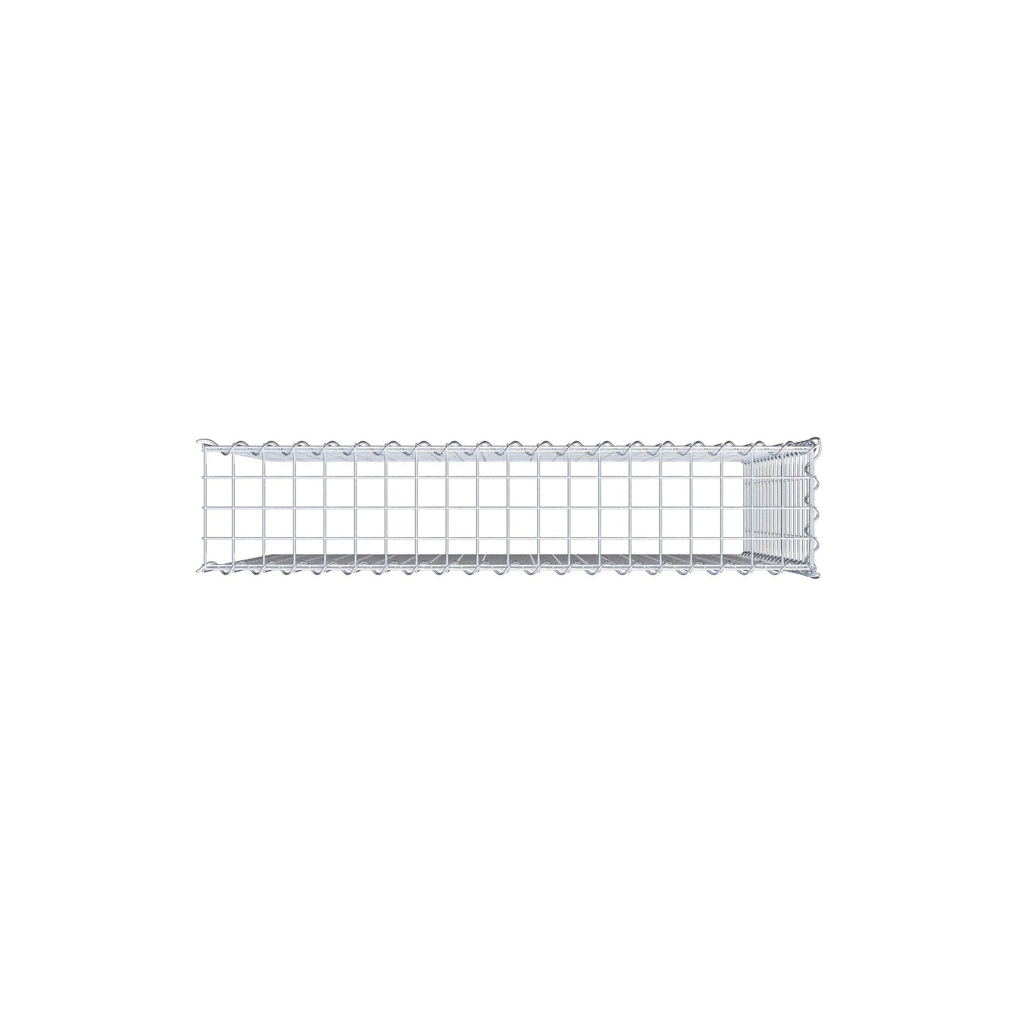 Gabion rapporté type 4 100 cm x 90 cm x 20 cm (L x H x P), mailles 5 cm x 5 cm, spirale