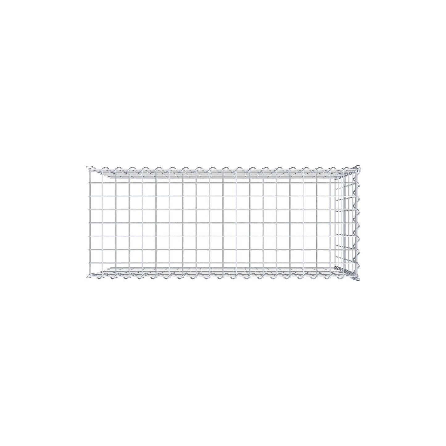 Gabbione aggiuntivo tipo 4 100 cm x 60 cm x 40 cm (L x H x P), maglia 5 cm x 10 cm, spirale