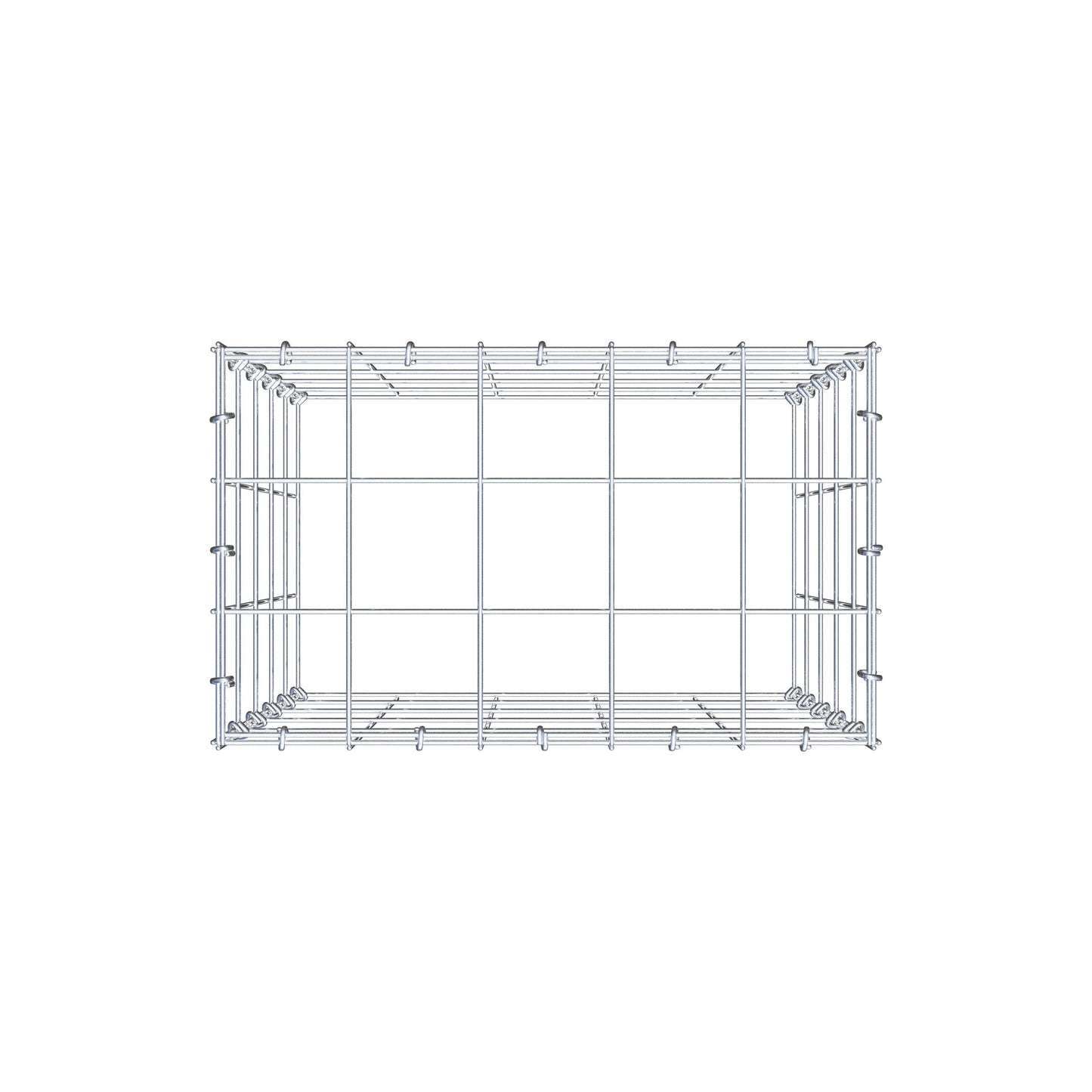 Fourche rapportée type 3 50 cm x 50 cm x 30 cm (L x H x P), mailles 10 cm x 10 cm, anneau C