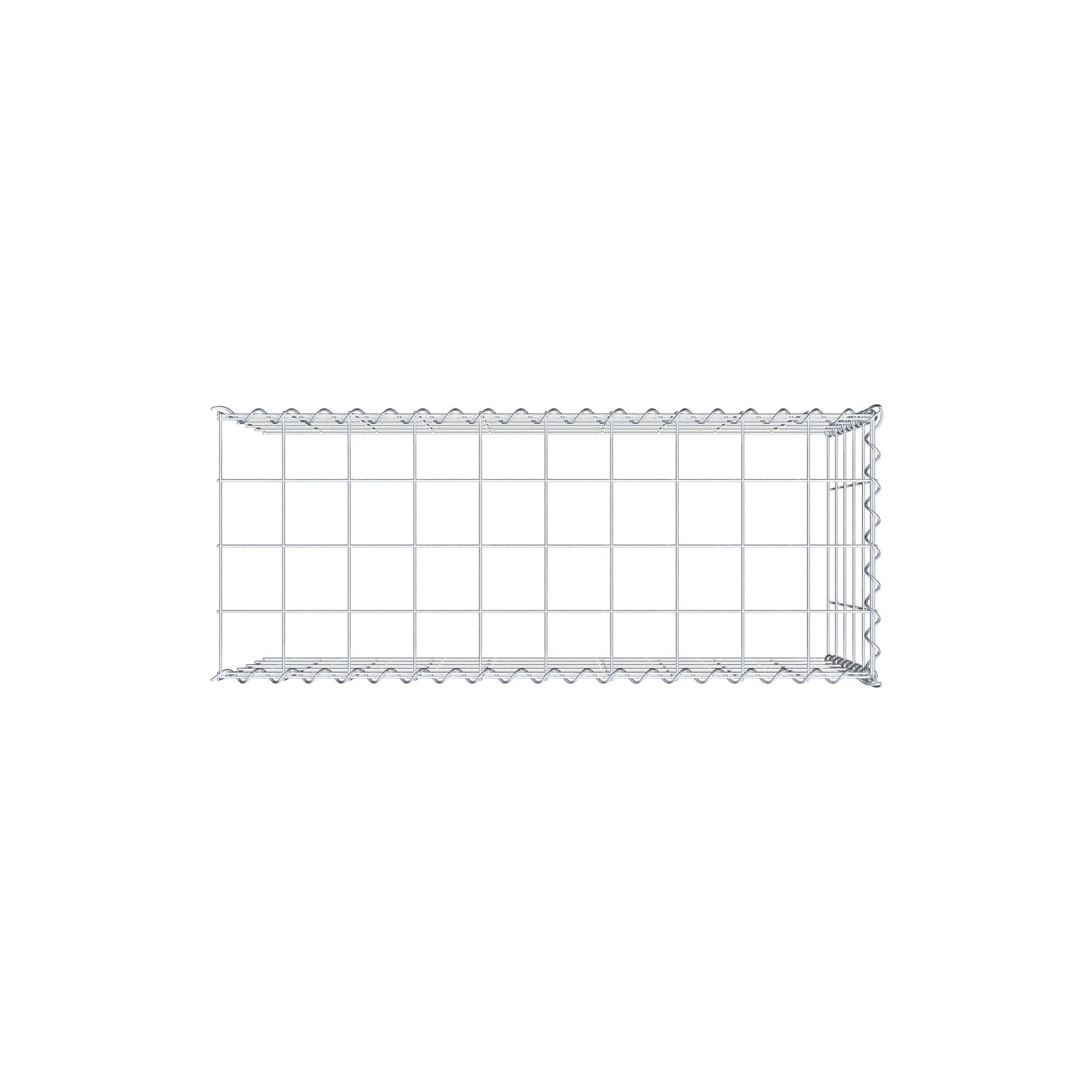 Anbaugabione Typ 4 100 cm x 50 cm x 40 cm (L x H x T), Maschenweite 10 cm x 10 cm, Spirale