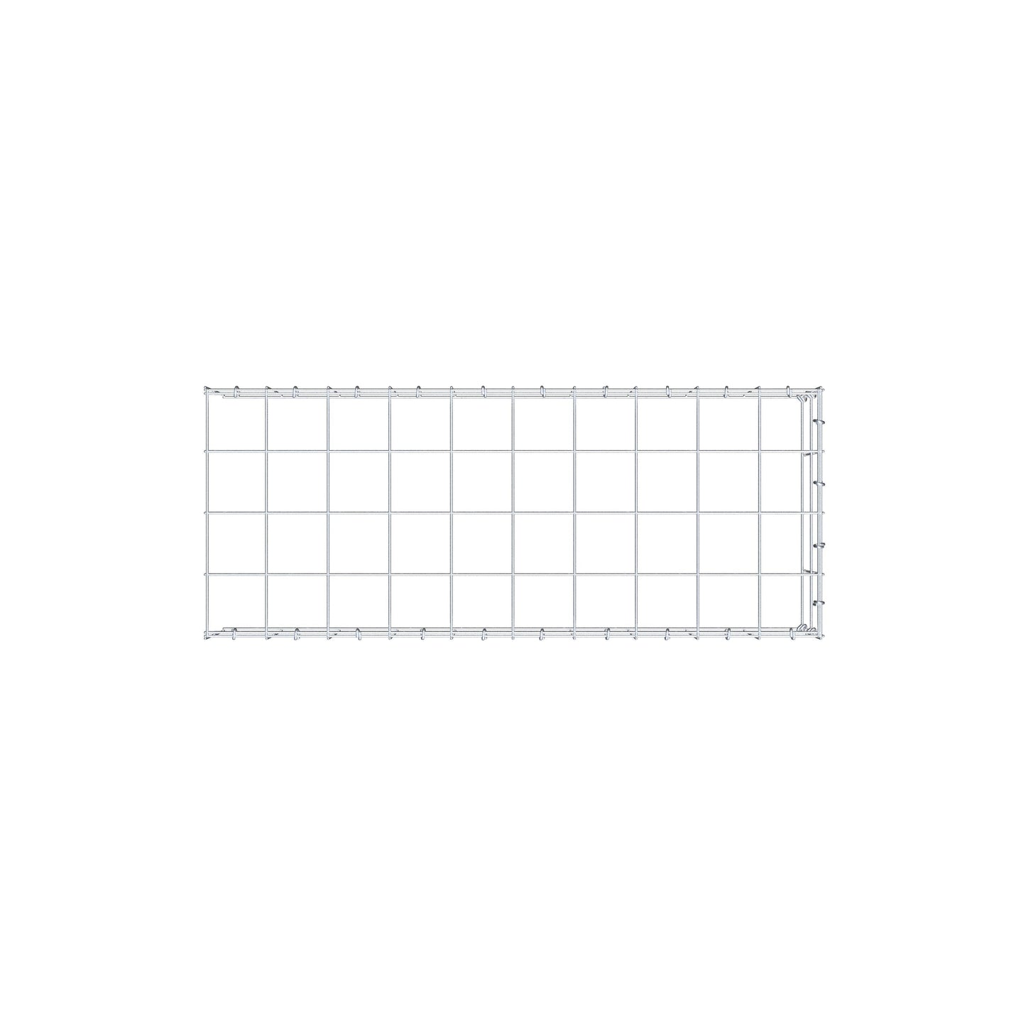 Fourche rapportée type 4 100 cm x 20 cm x 40 cm (L x H x P), mailles 10 cm x 10 cm, anneau C