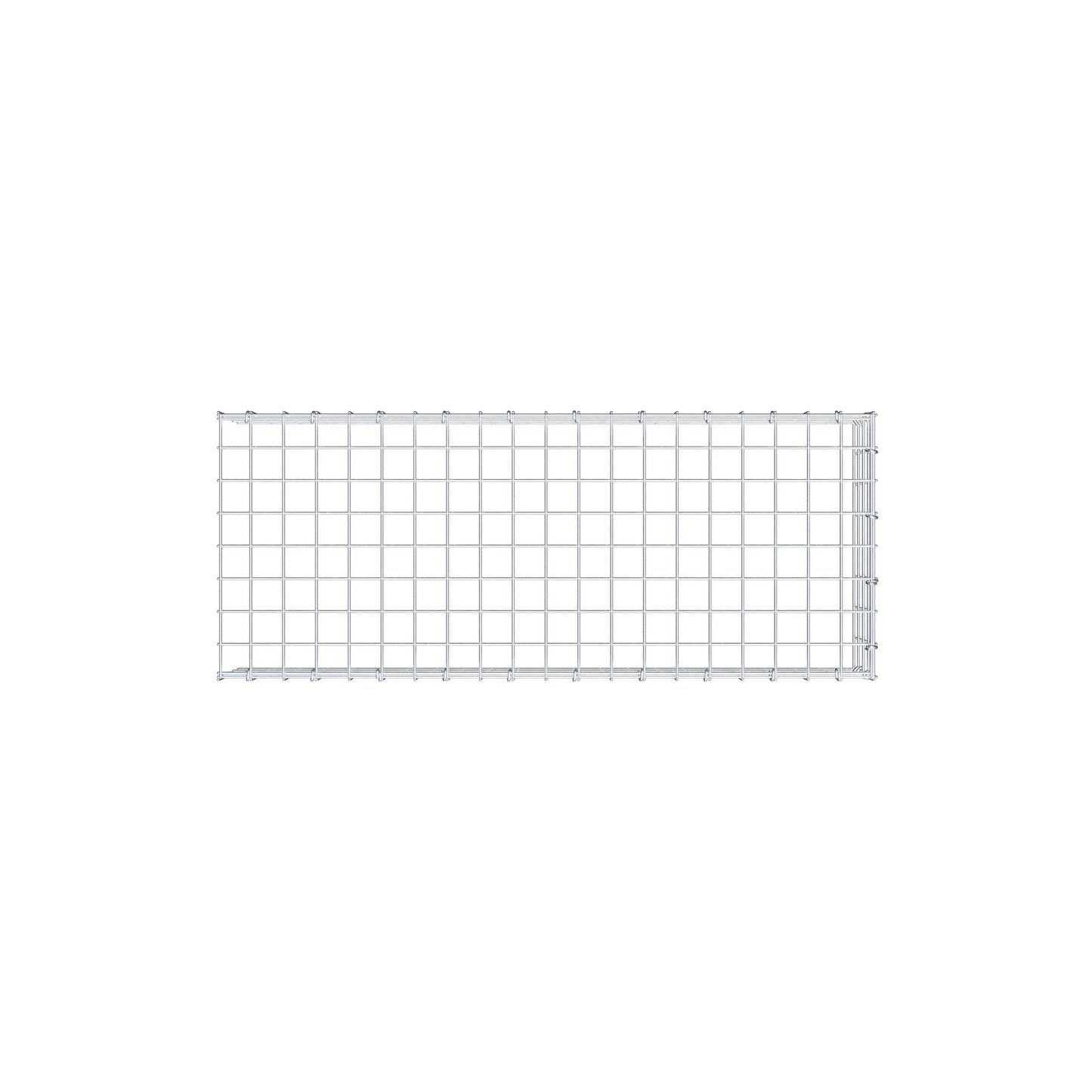 Anbaugabione Typ 4 100 cm x 20 cm x 40 cm (L x H x T), Maschenweite 5 cm x 5 cm, C-Ring