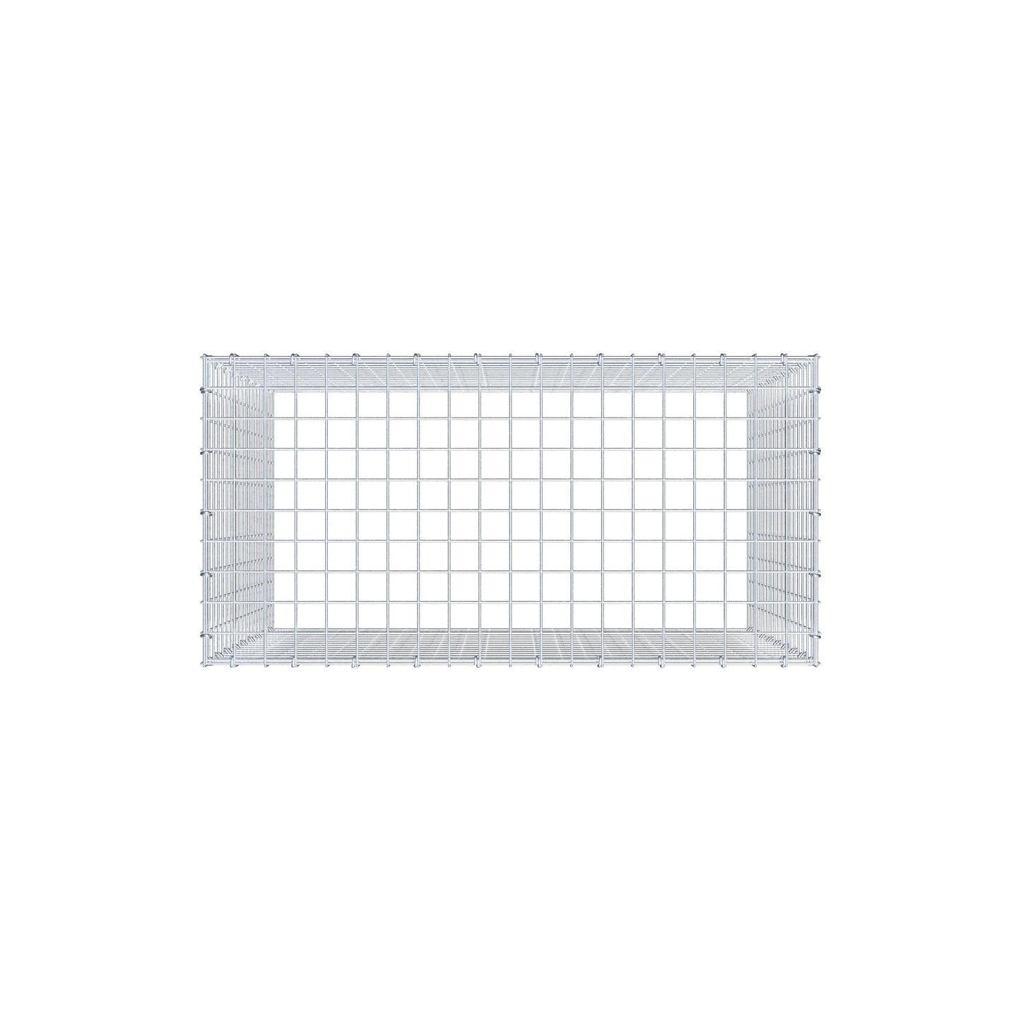 Gabião Tipo 3 100 cm x 90 cm x 50 cm (C x A x P), malhagem 5 cm x 5 cm, anel C
