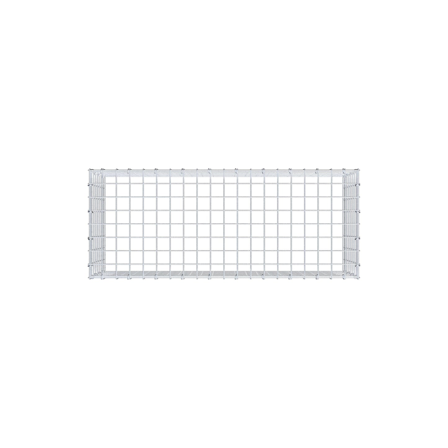 Gavión complementario de tipo 3 100 cm x 40 cm x 40 cm (largo x alto x fondo), malla 5 cm x 5 cm, anillo en C