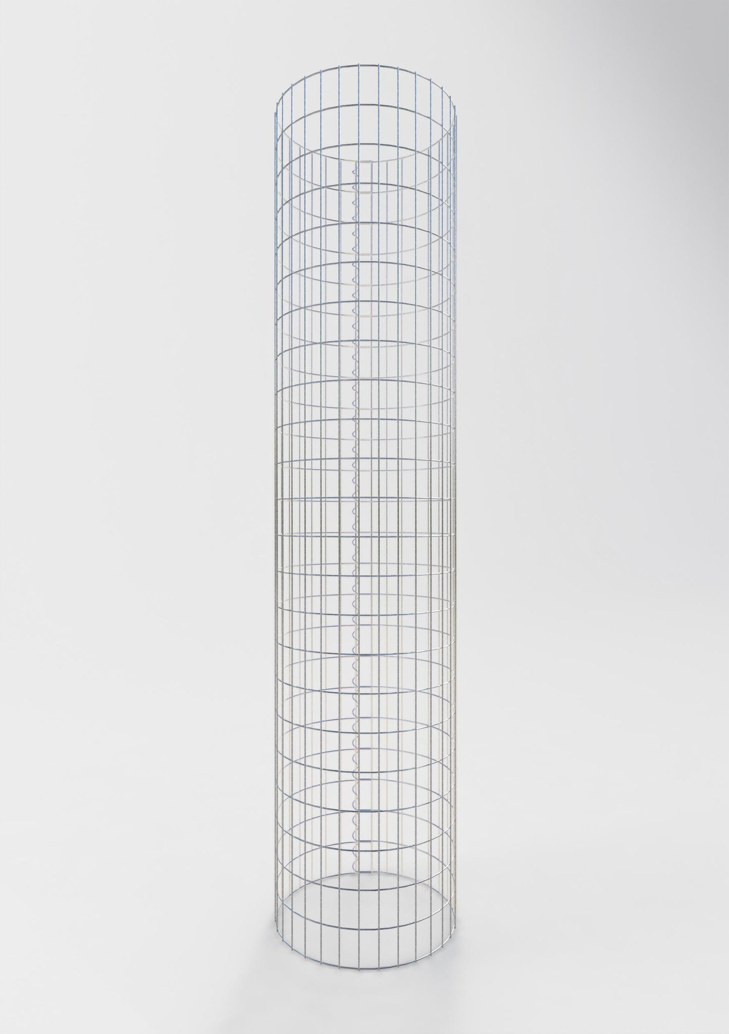Colonne de gabion ronde 52 cm de diamètre, 230 cm de hauteur, mailles 5 cm x 10 cm