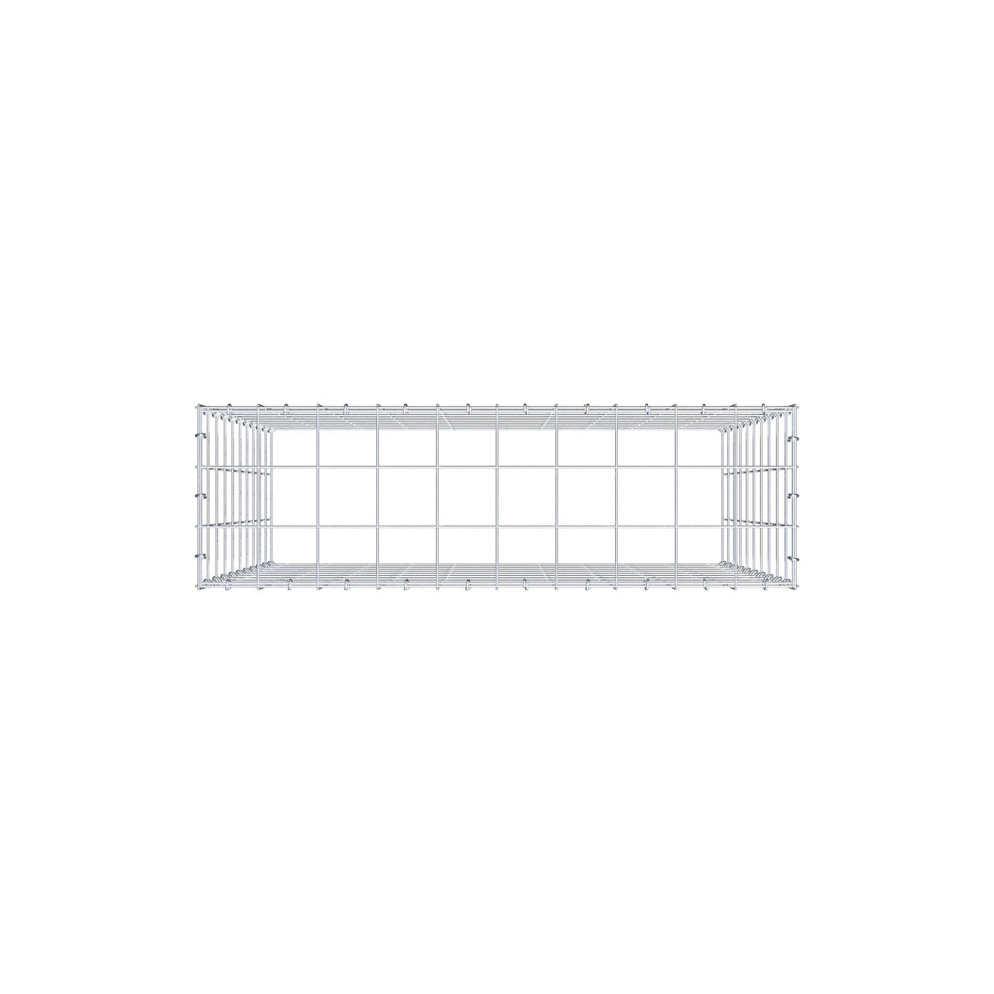 Fourche rapportée type 3 100 cm x 100 cm x 30 cm (L x H x P), mailles 10 cm x 10 cm, anneau C
