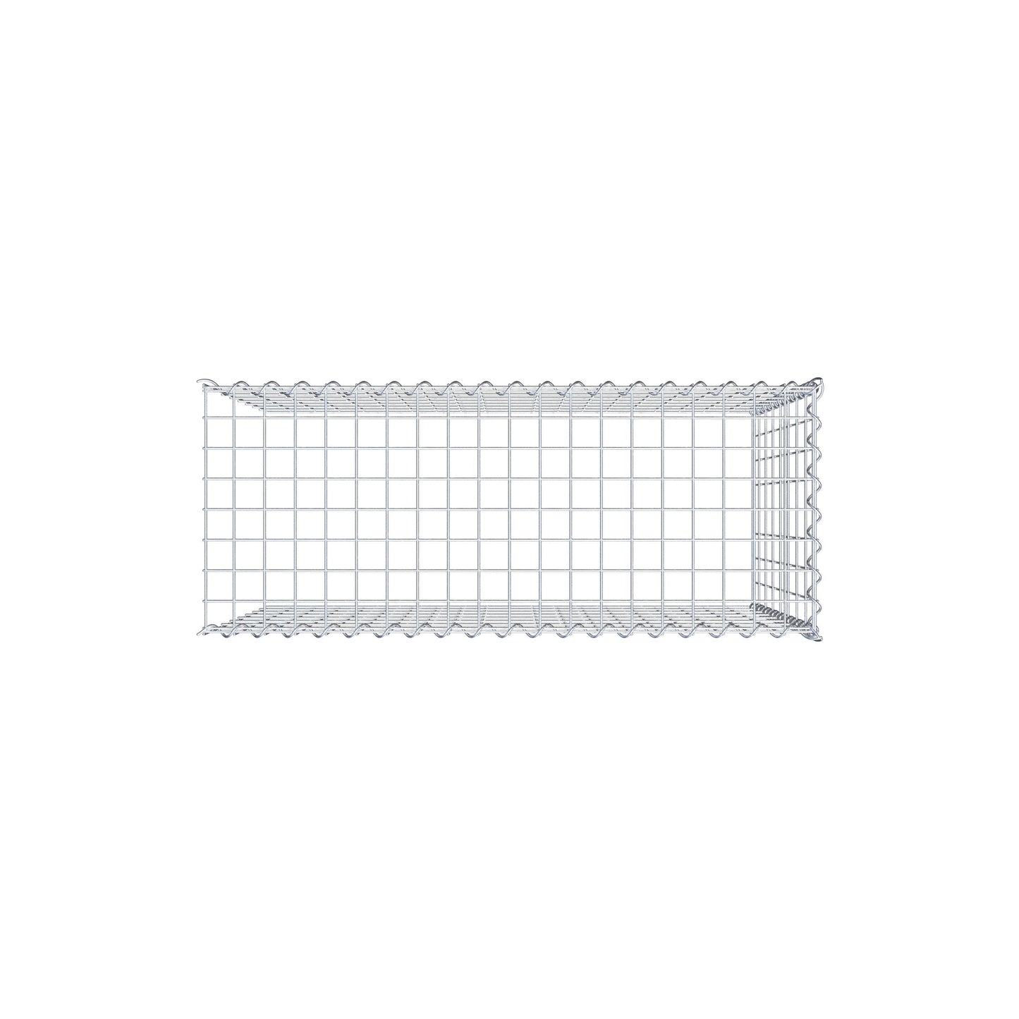 Gabbione aggiuntivo tipo 4 100 cm x 80 cm x 40 cm (L x H x P), maglia 5 cm x 10 cm, spirale