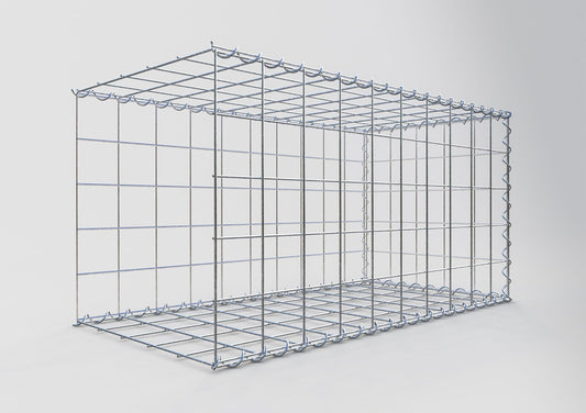Gabbione aggiuntivo tipo 2 100 cm x 50 cm x 50 cm (L x A x P), maglia 10 cm x 10 cm, spirale