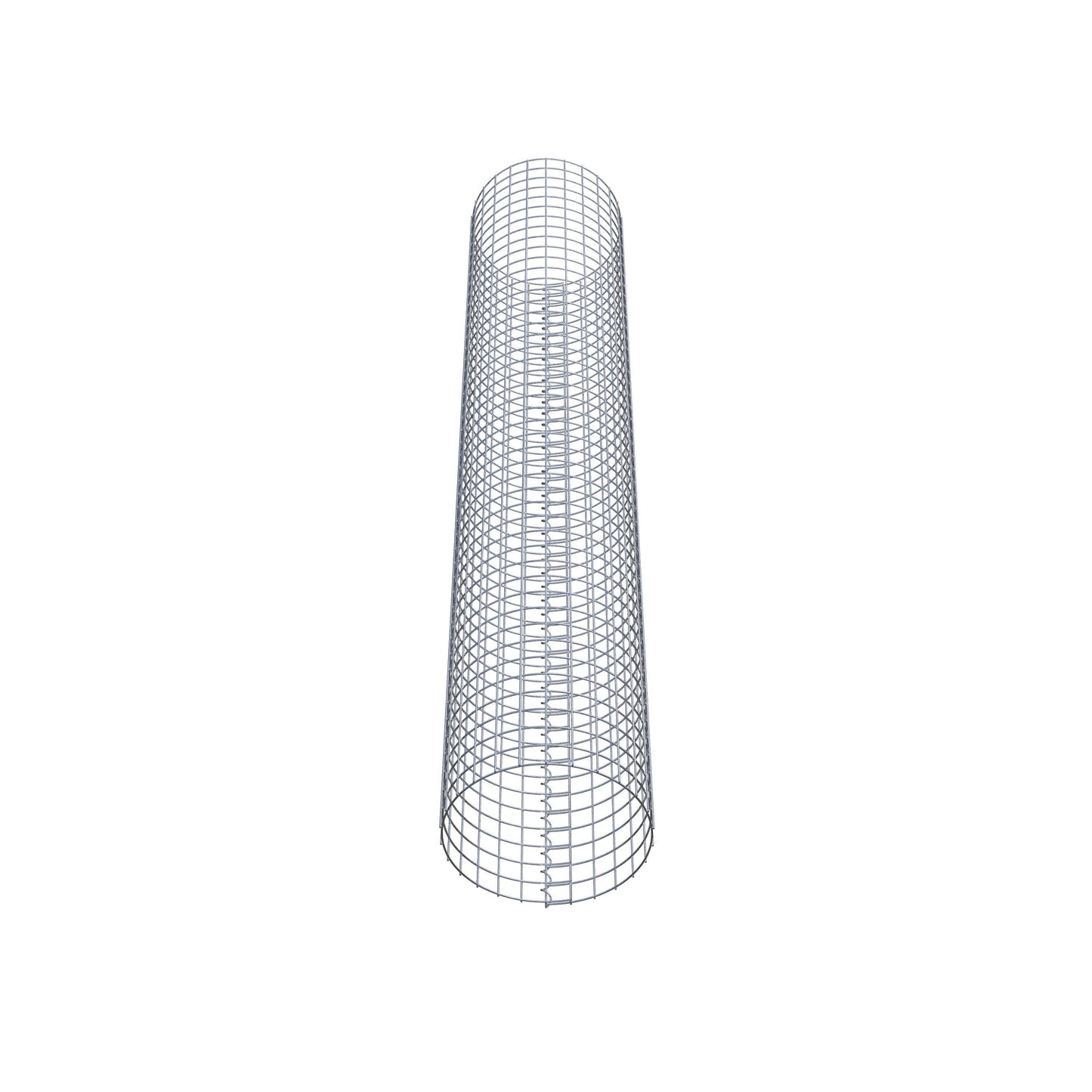 Gabionpelare rund 42 cm diameter, 230 cm höjd, maskstorlek 5 cm x 5 cm