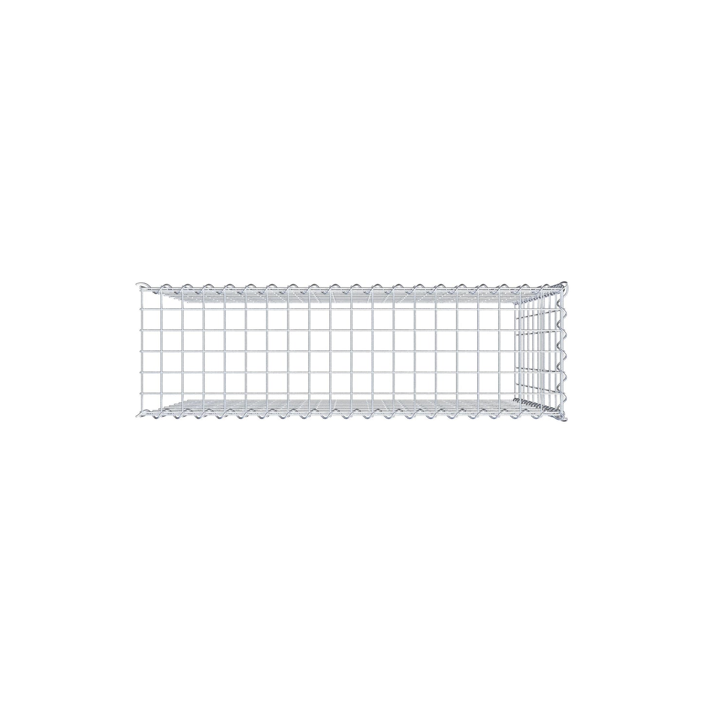 Gabion rapporté type 4 100 cm x 90 cm x 30 cm (L x H x P), mailles 5 cm x 10 cm, spirale
