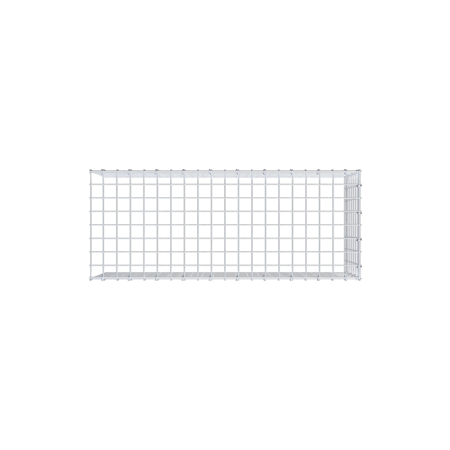 Fourche rapportée type 4 100 cm x 40 cm x 40 cm (L x H x P), mailles 5 cm x 5 cm, anneau C