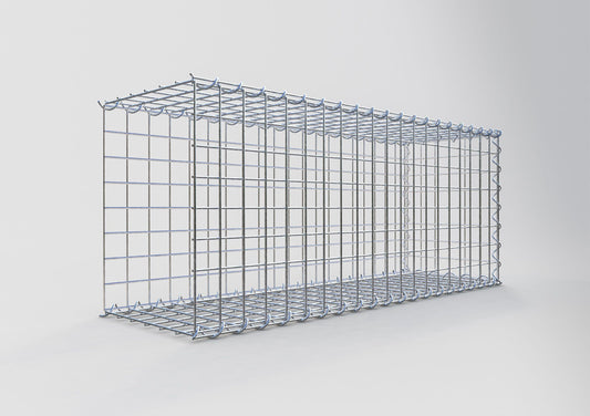 Gabion rapporté type 2 100 cm x 40 cm x 30 cm (L x H x P), mailles 5 cm x 5 cm, spirale