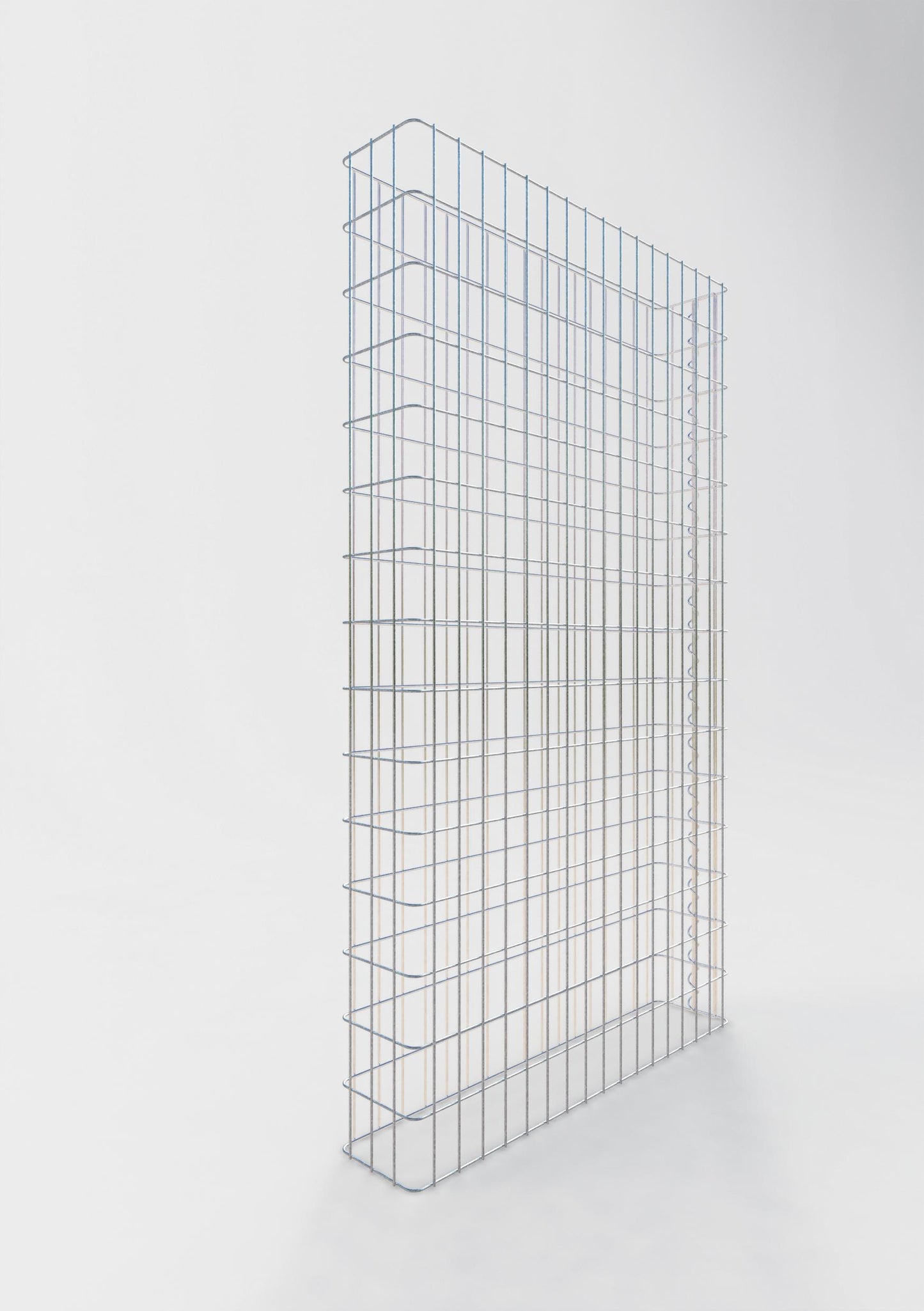 Clôture en gabion Longueur 87 cm, hauteur 160 cm, profondeur 17 cm, mailles 5 x 10 cm