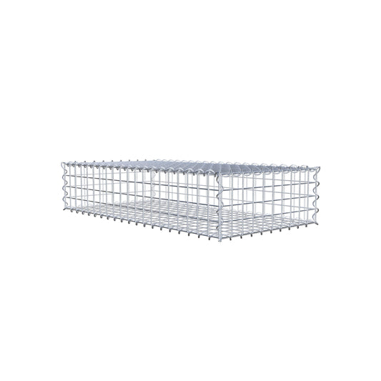 Gabion 100 cm x 20 cm x 50 cm (L x H x P), mailles 5 cm x 5 cm, spirale